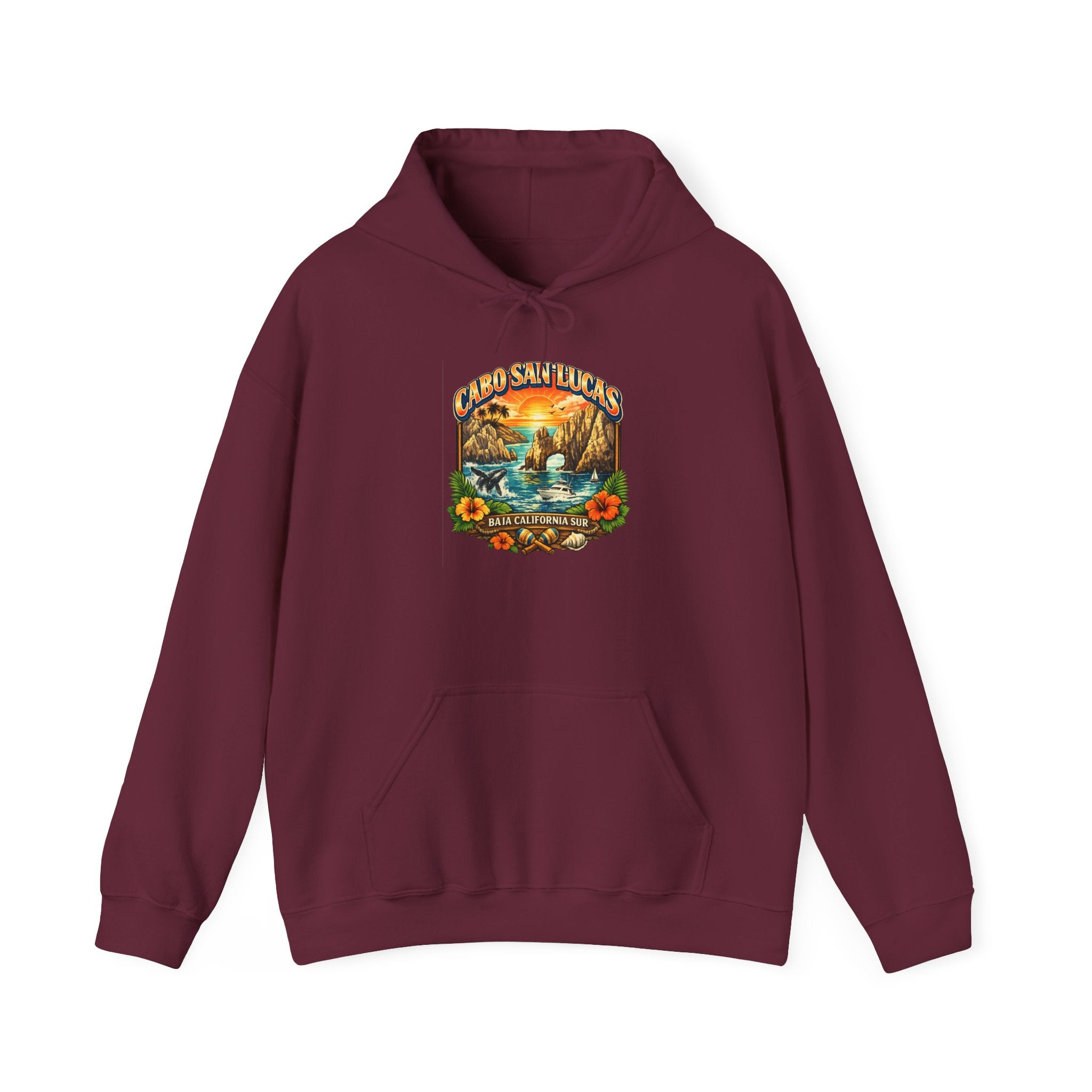 Sunset Lake Vintage Nature Hoodie – Scenic ‘Sunset Lake’ Retro Graphic