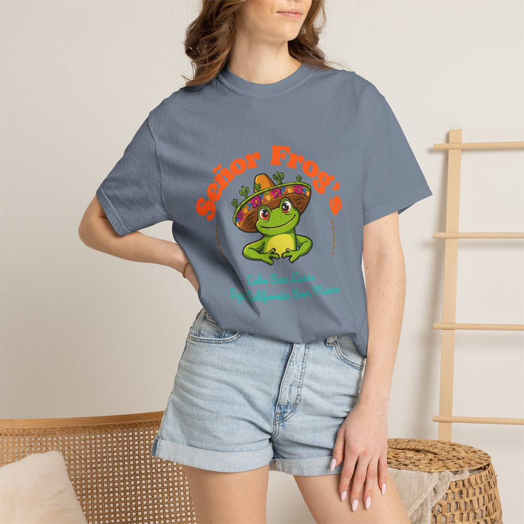 Señor Frog's Cabo San Lucas T-Shirt — Cute Frog Sombrero Mexico Souvenir