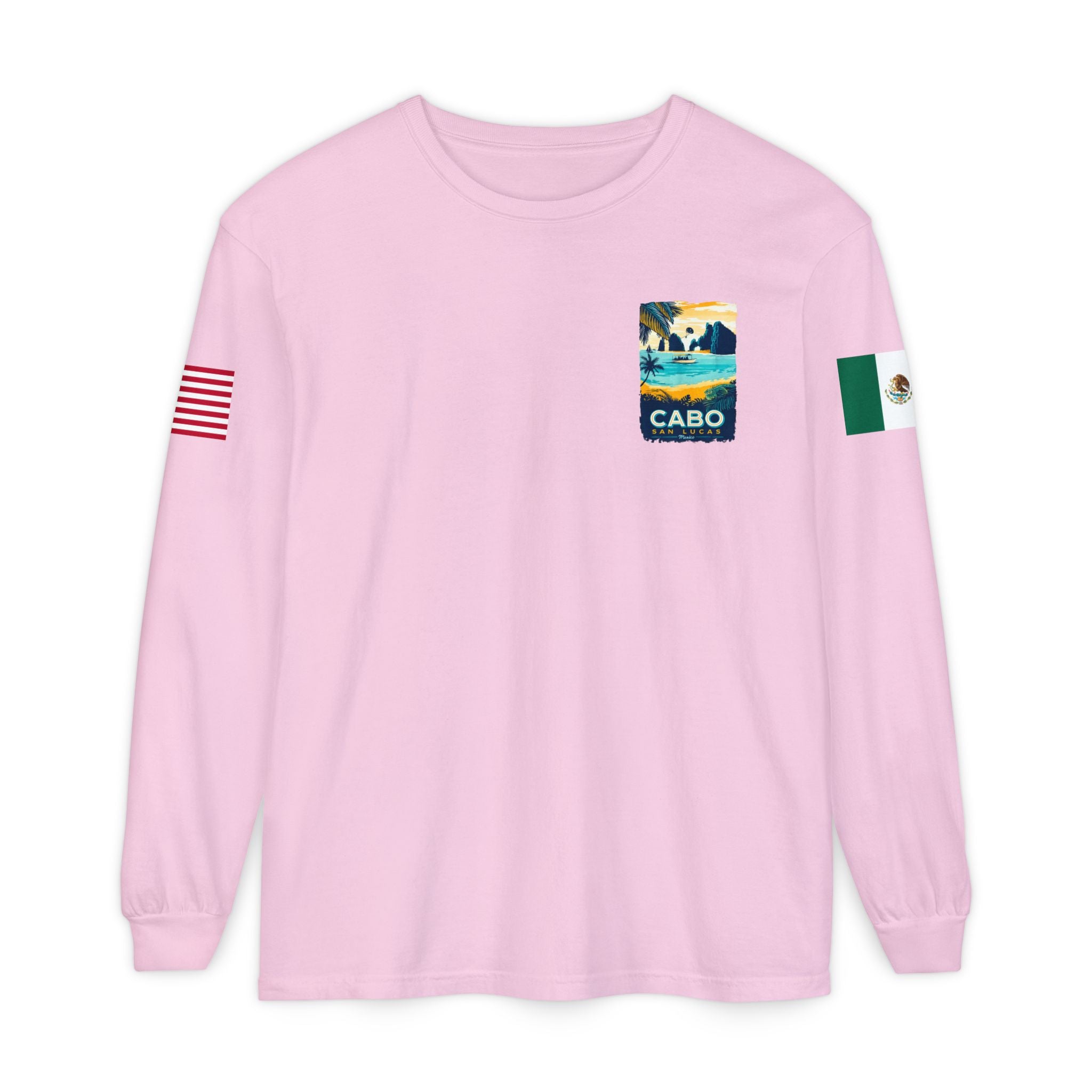 Cabo San Lucas Long Sleeve Tee — Vintage Beach Graphic