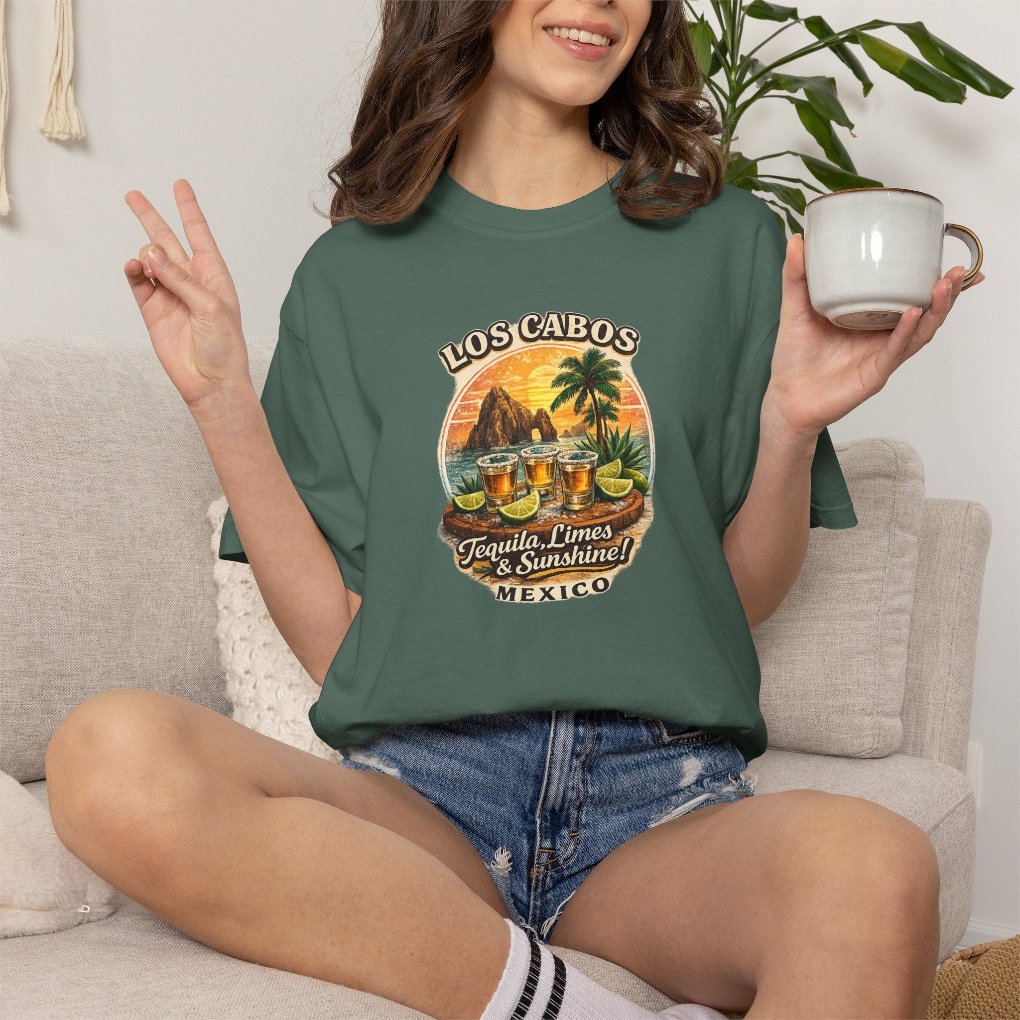 Los Cabos Tequila & Limes T-Shirt — Mexico Beach Vacation Tee