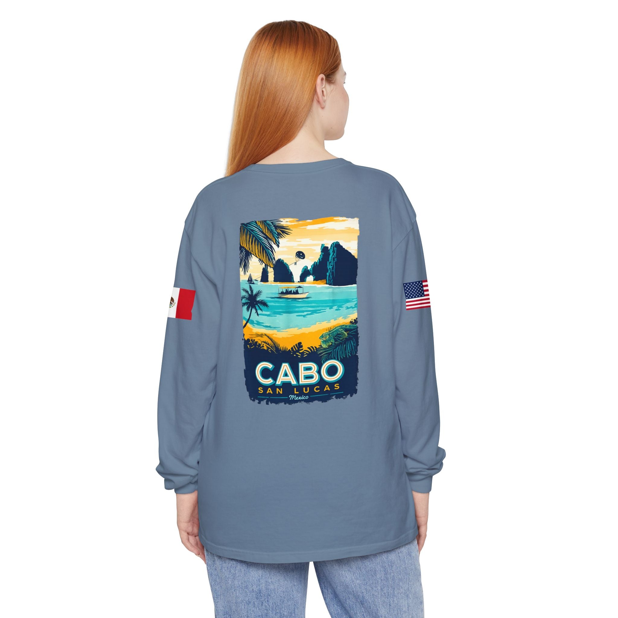 Cabo San Lucas Long Sleeve Tee — Vintage Beach Graphic