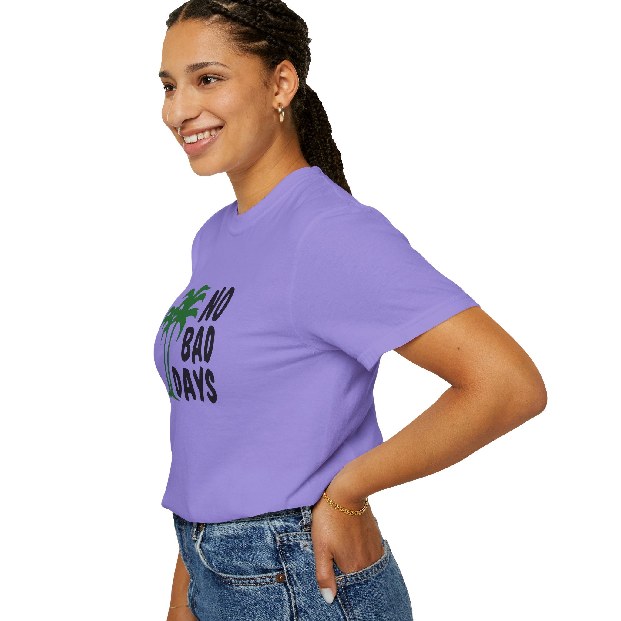 No Bad Days Palm Tree T-Shirt — Casual Beach Vibe Graphic Tee