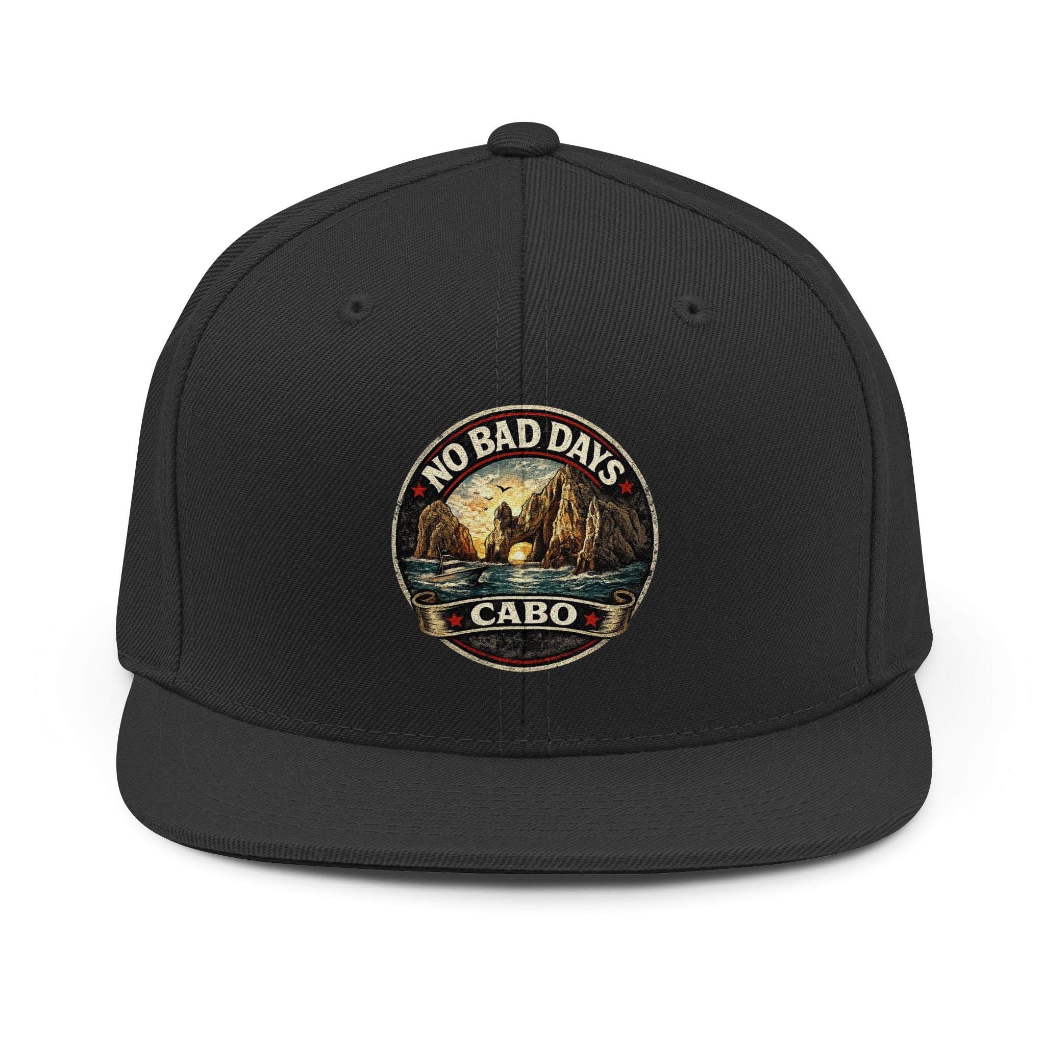 No Bad Days Cabo Snapback Hat — Casual Beach Vibes Cap