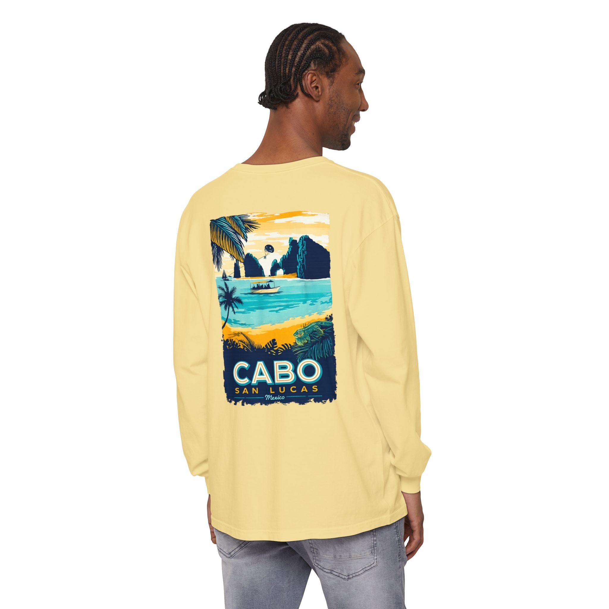 Cabo San Lucas Long Sleeve Tee — Vintage Beach Graphic