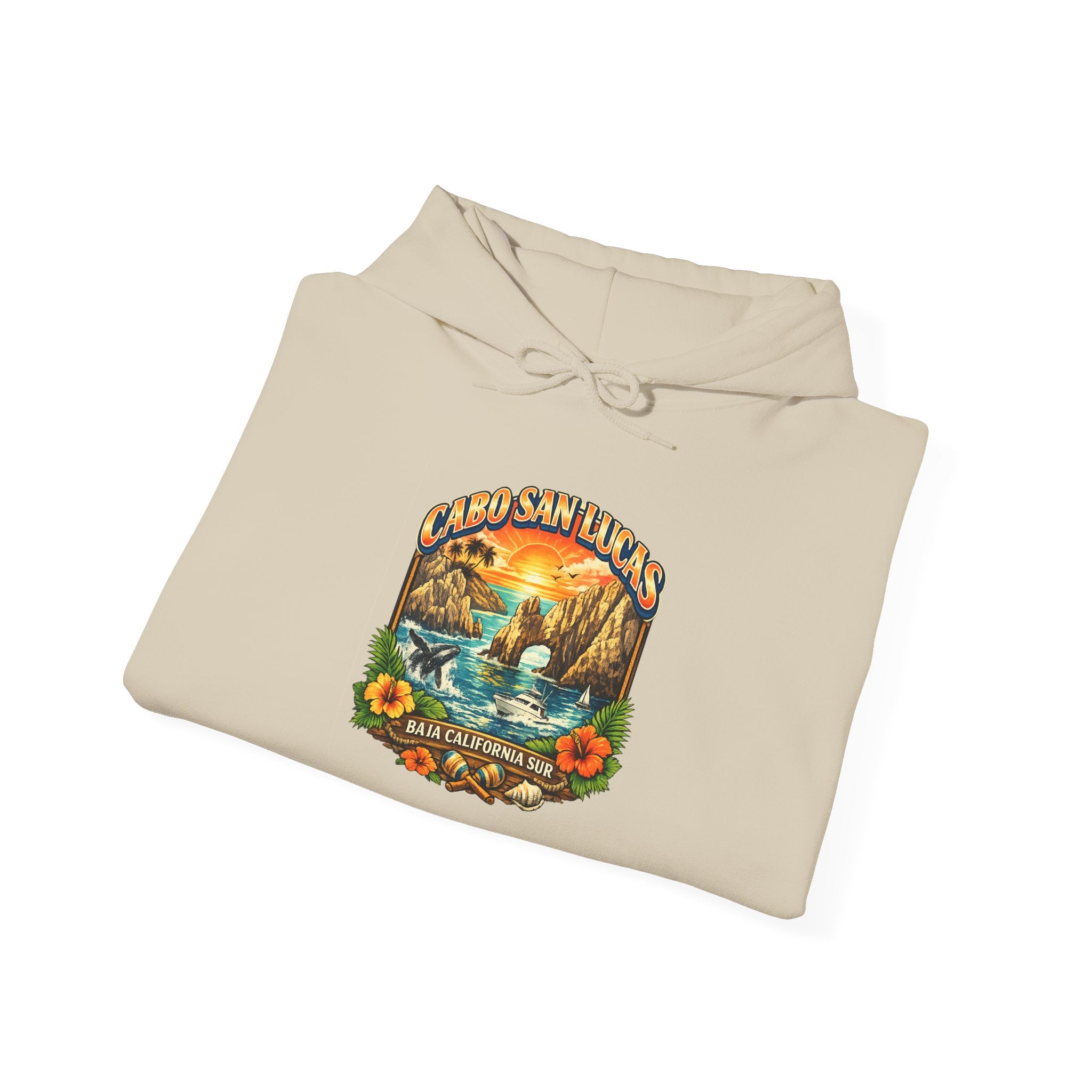 Sunset Lake Vintage Nature Hoodie – Scenic ‘Sunset Lake’ Retro Graphic