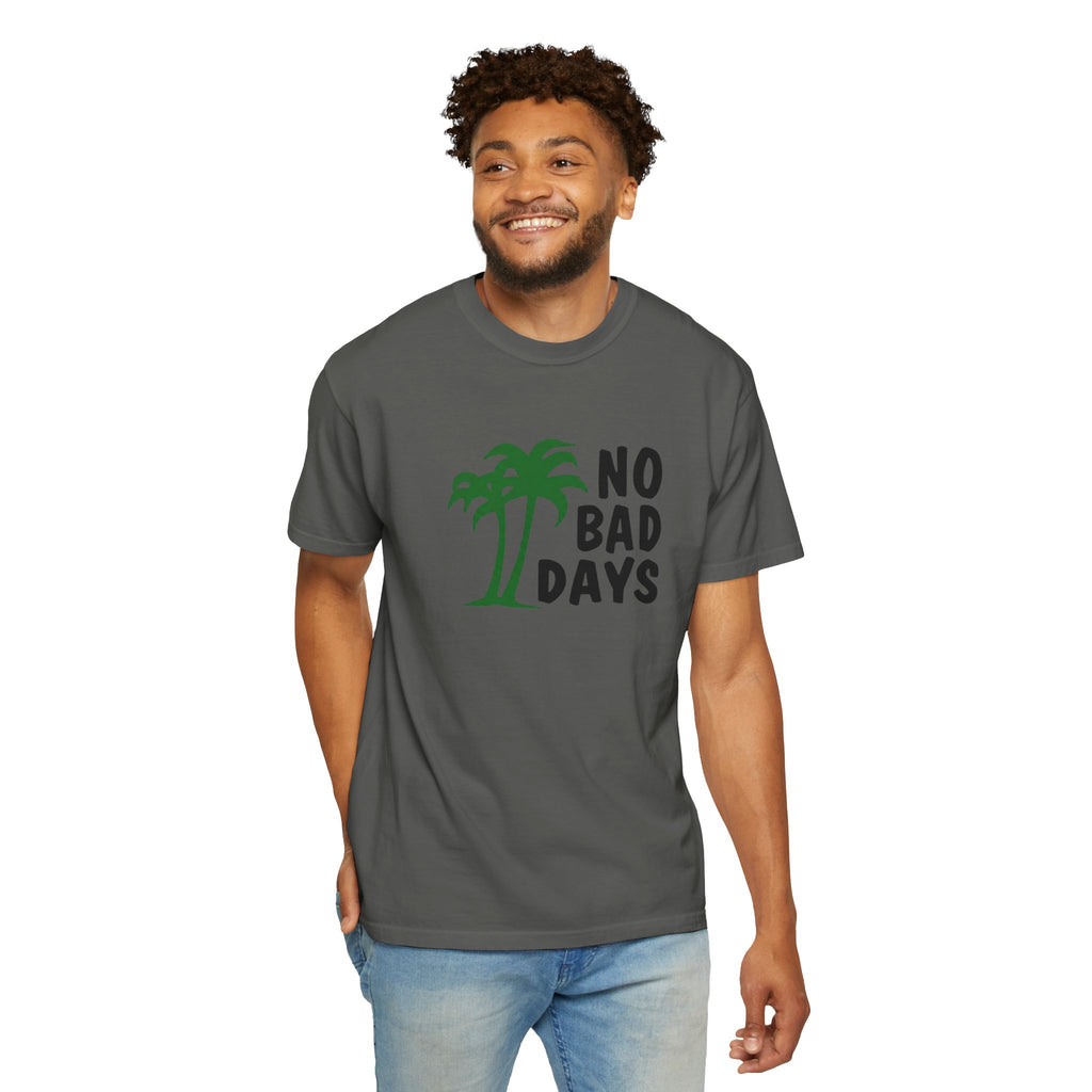 No Bad Days Palm Tree T-Shirt — Casual Beach Vibe Graphic Tee