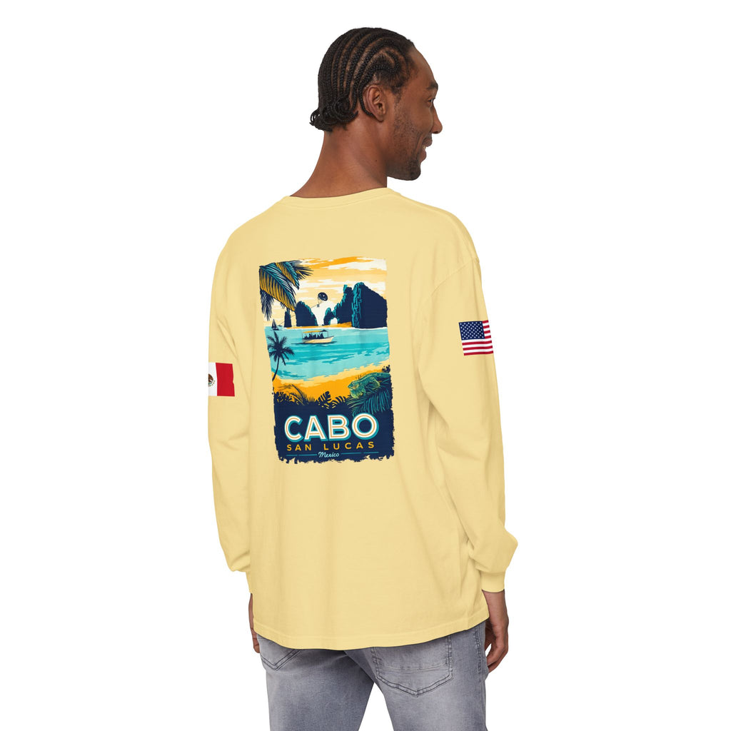 Cabo San Lucas Long Sleeve Tee — Vintage Beach Graphic