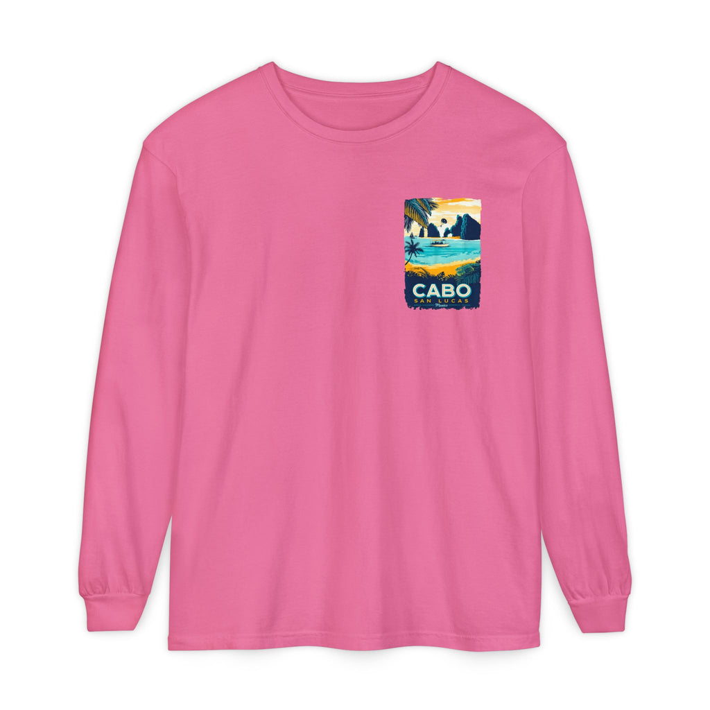 Cabo San Lucas Long Sleeve Tee — Vintage Beach Graphic