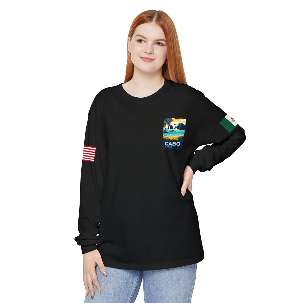 Cabo San Lucas Long Sleeve Tee — Vintage Beach Graphic