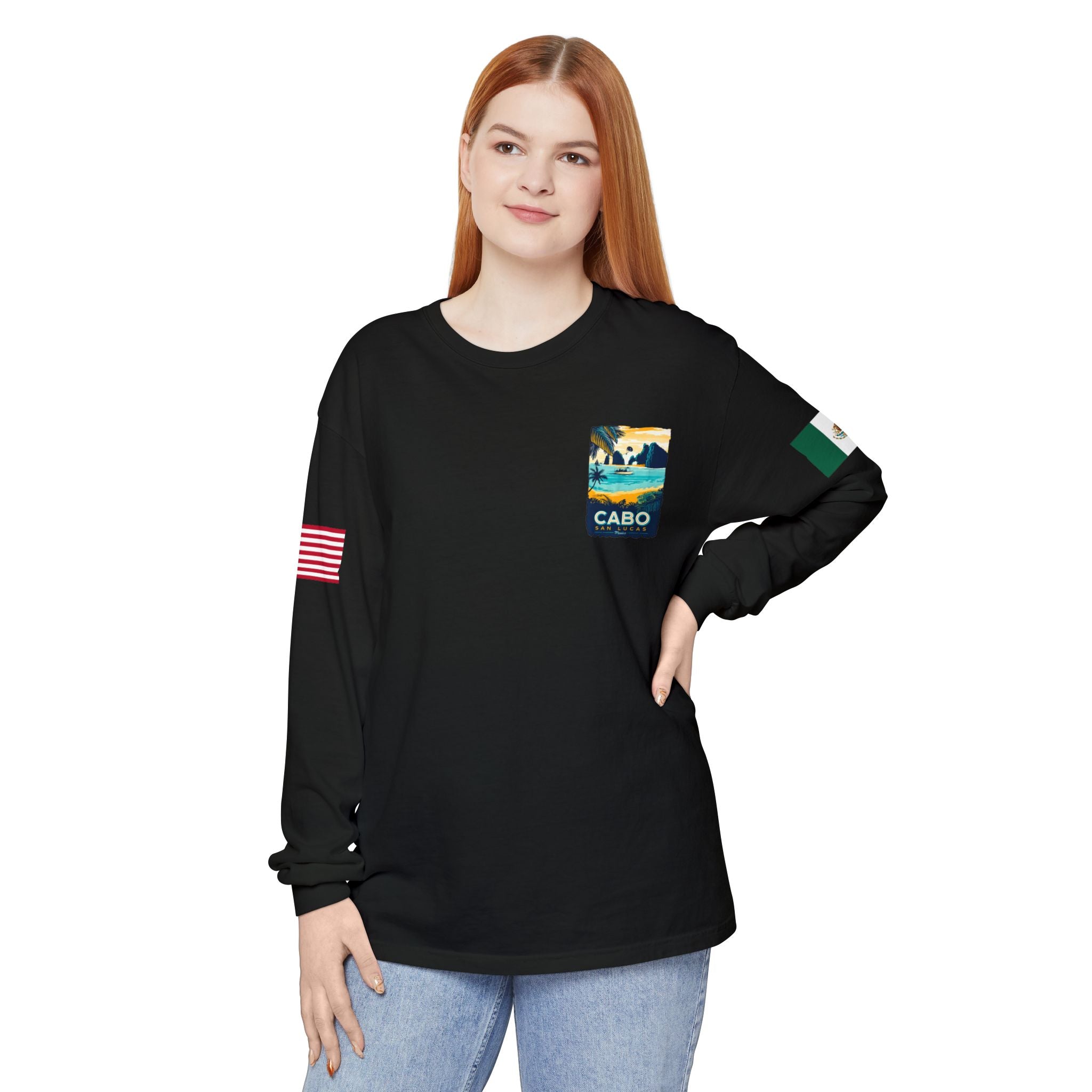 Cabo San Lucas Long Sleeve Tee — Vintage Beach Graphic
