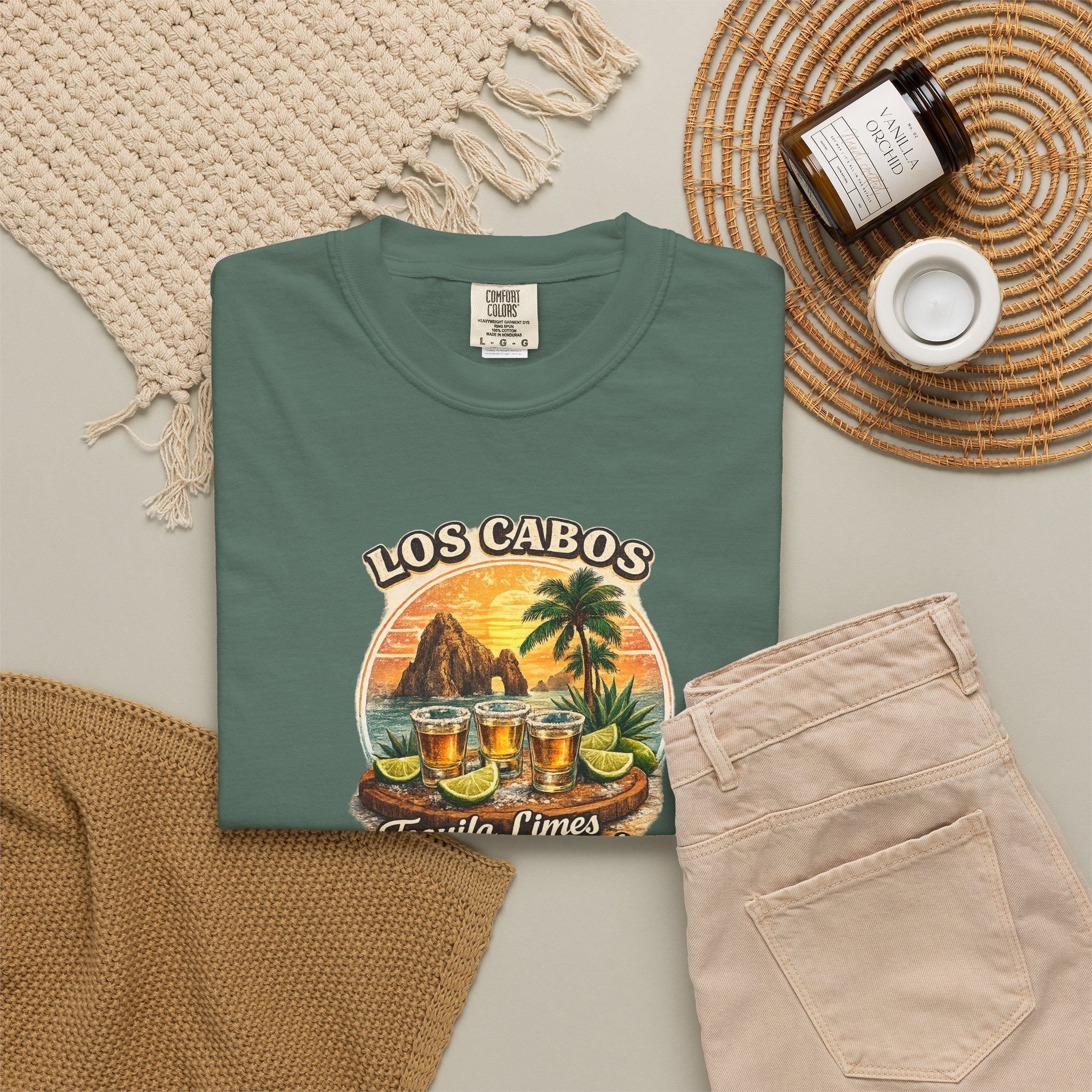 Los Cabos Tequila & Limes T-Shirt — Mexico Beach Vacation Tee