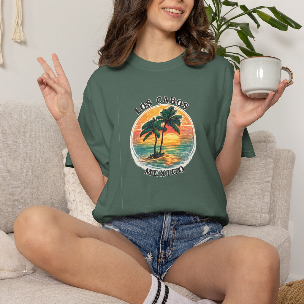 Los Cabos Palms T-Shirt — Tropical Beach Palm Graphic Tee