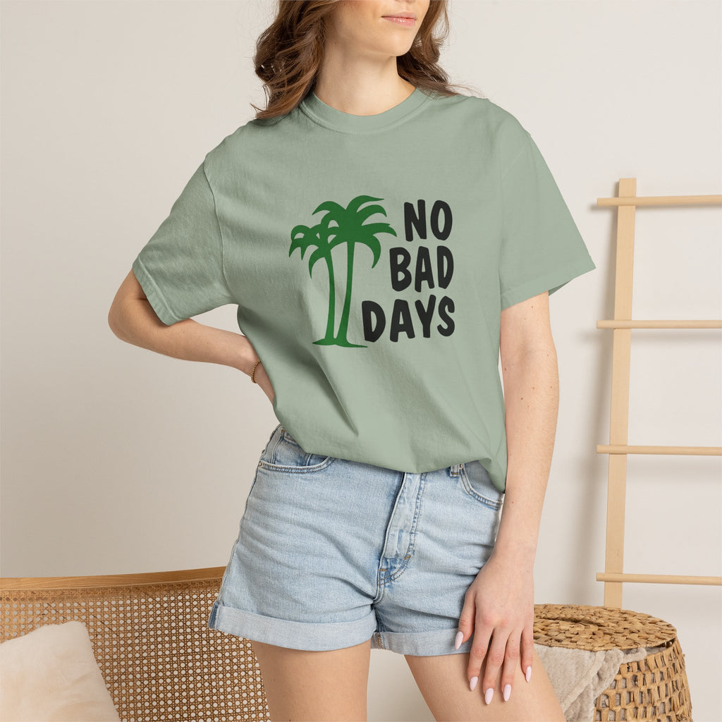 No Bad Days Palm Tree T-Shirt — Casual Beach Vibe Graphic Tee