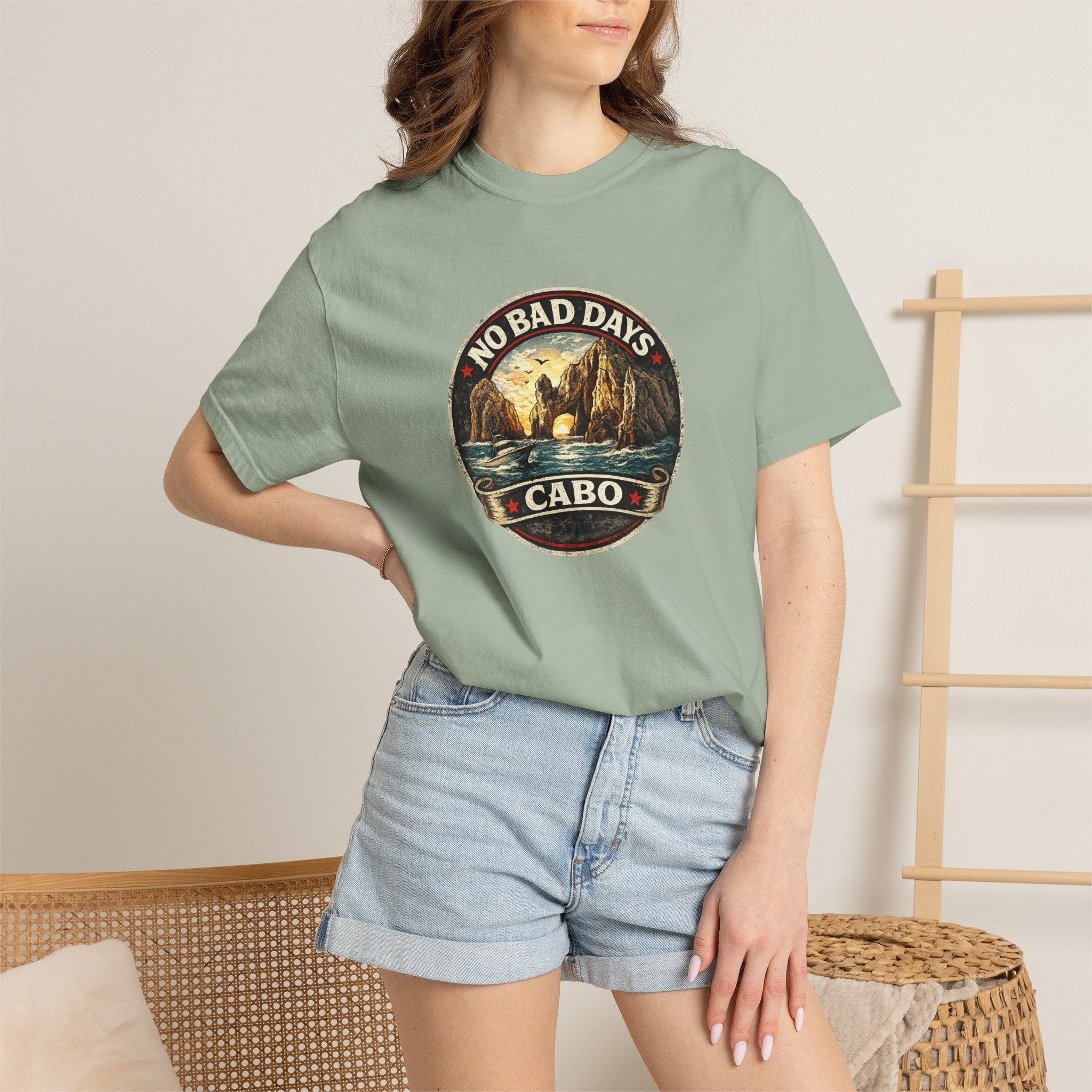 No Bad Days Cabo T-Shirt — Sunset Beach Vintage Graphic Tee