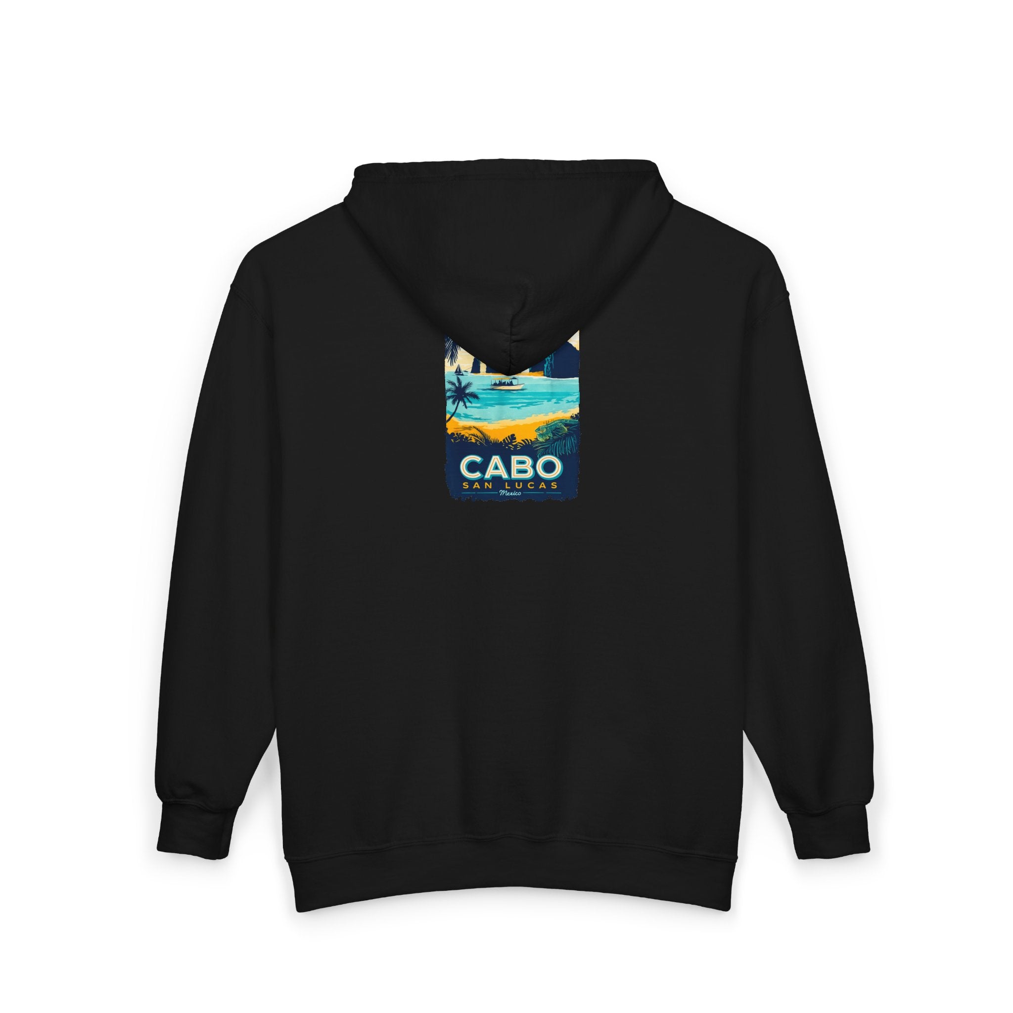 Cabo San Lucas Arch Zip Hoodie — Baja Beach Travel Pullover