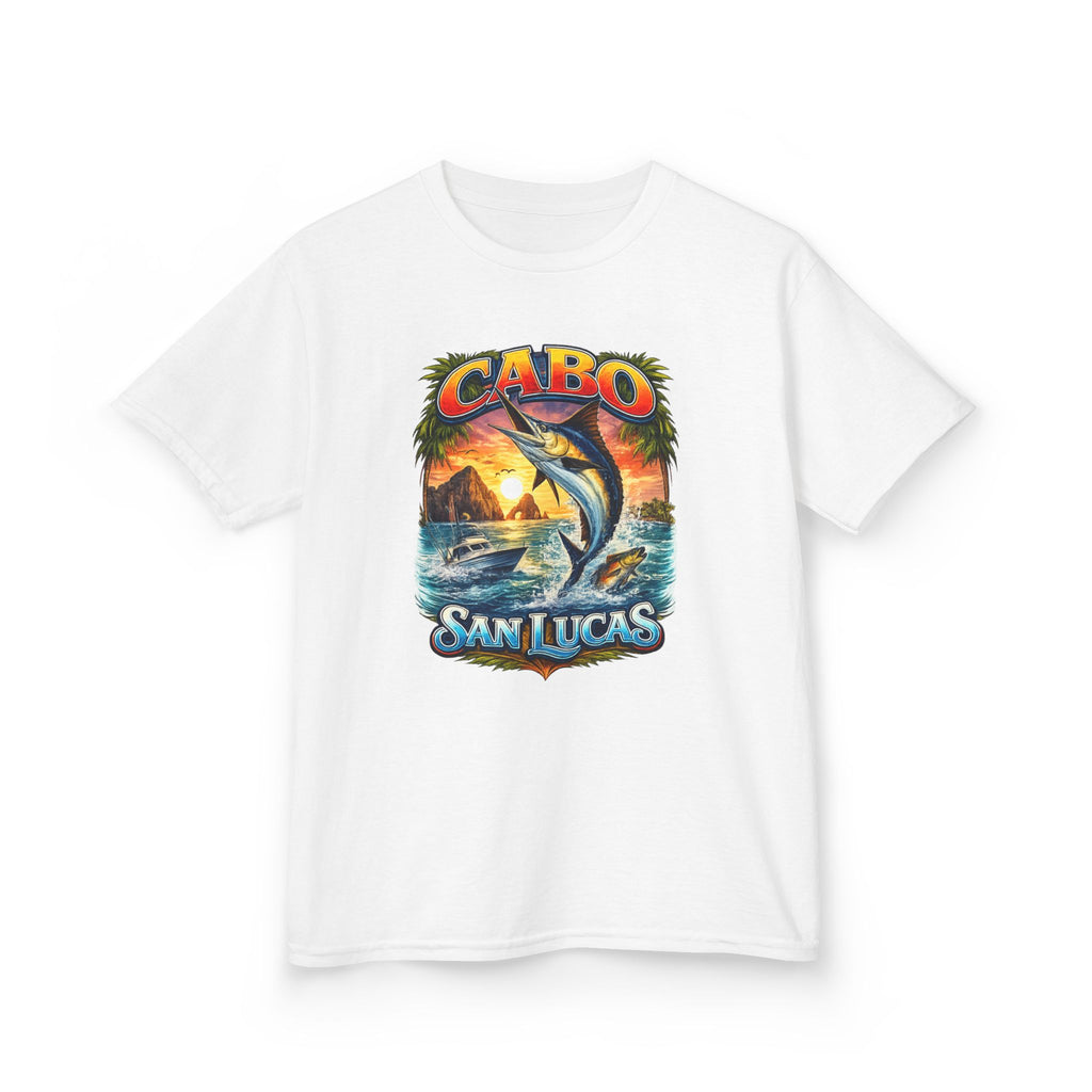 Kids T-Shirt - Cabo San Lucas Marlin Sunset Graphic