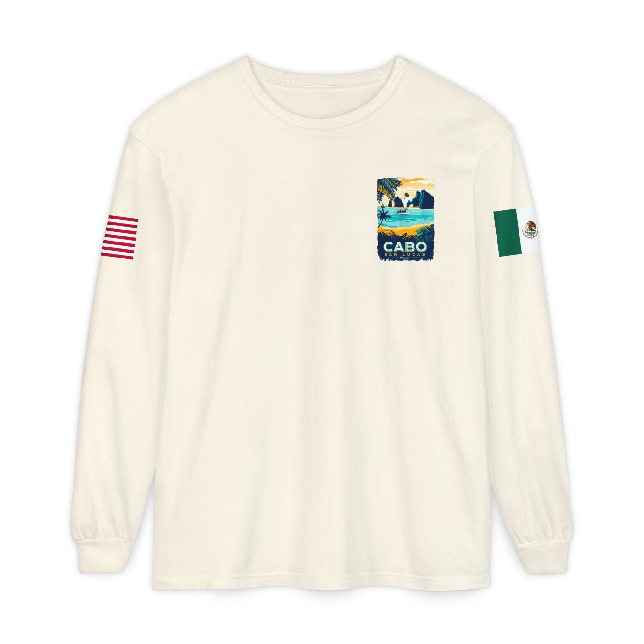 Cabo San Lucas Long Sleeve Tee — Vintage Beach Graphic