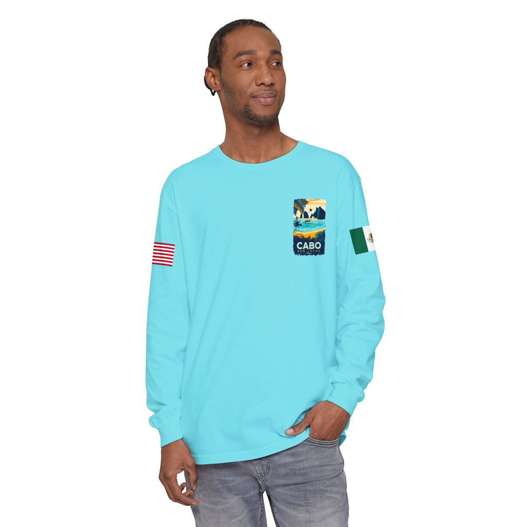 Cabo San Lucas Long Sleeve Tee — Vintage Beach Graphic