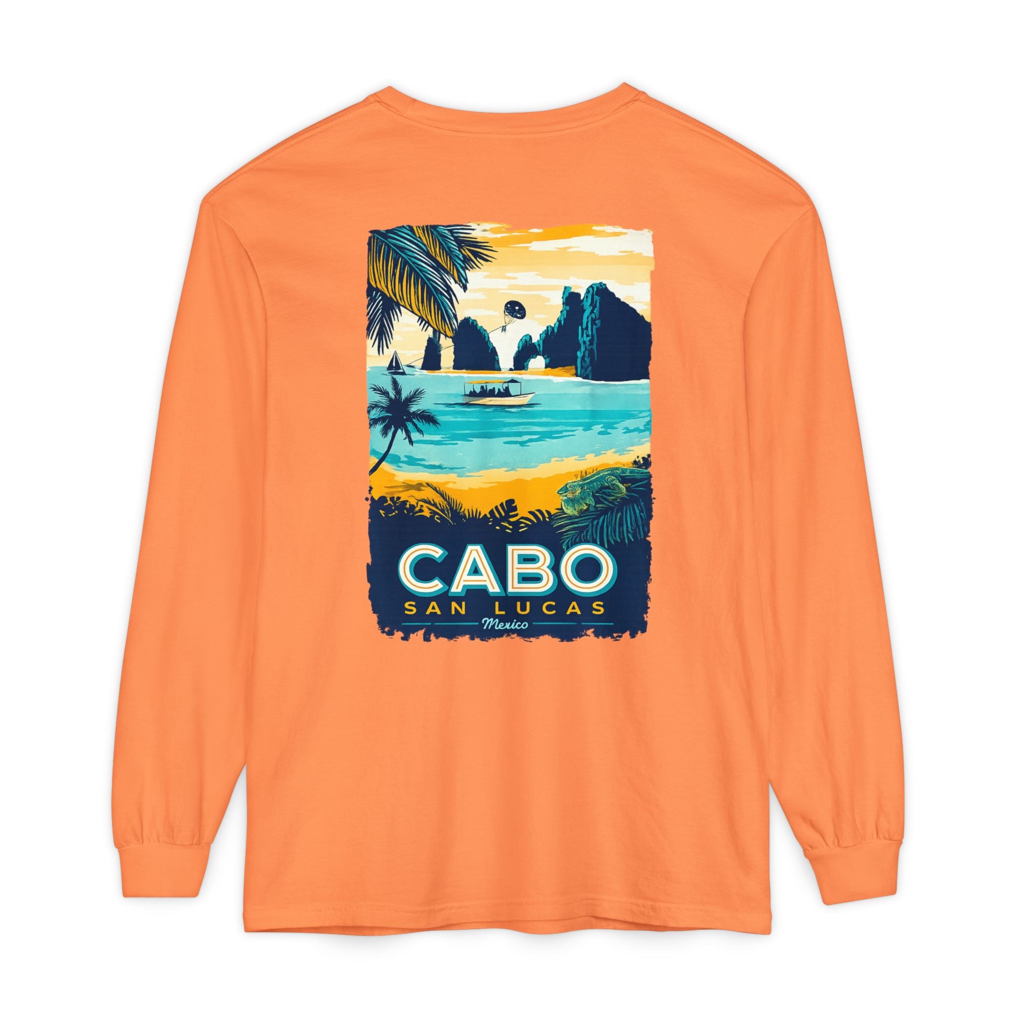 Cabo San Lucas Long Sleeve Tee — Vintage Beach Graphic