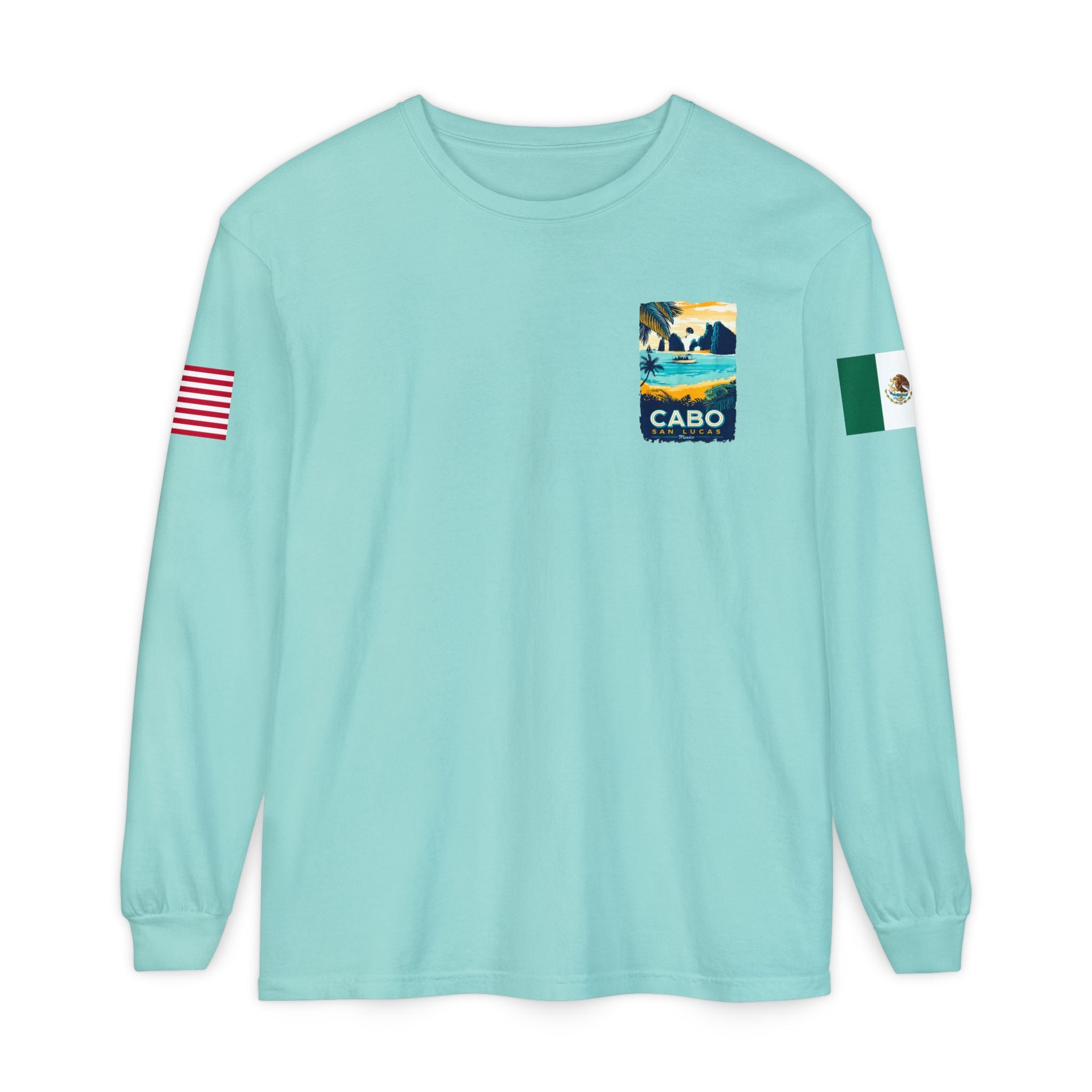 Cabo San Lucas Long Sleeve Tee — Vintage Beach Graphic
