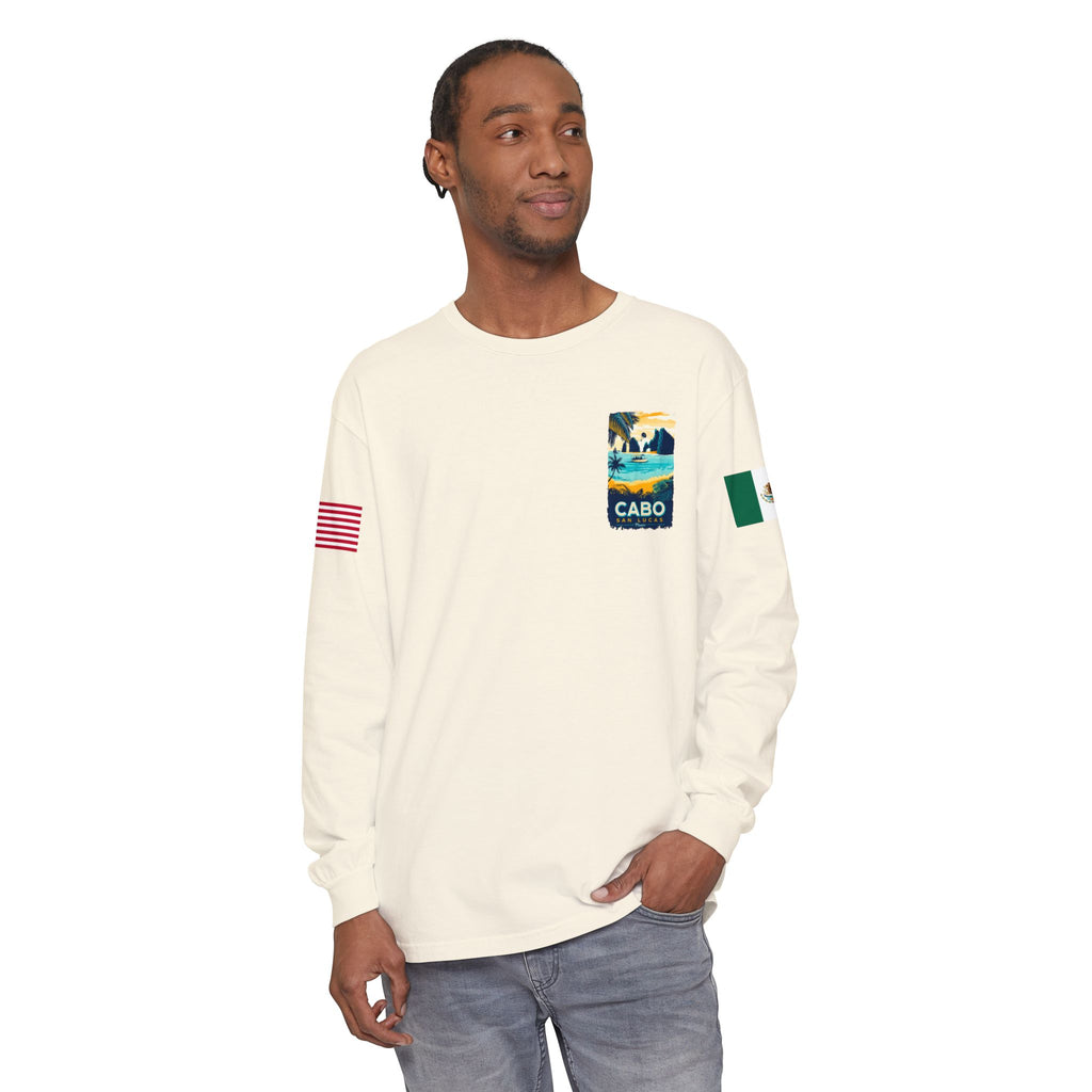 Cabo San Lucas Long Sleeve Tee — Vintage Beach Graphic