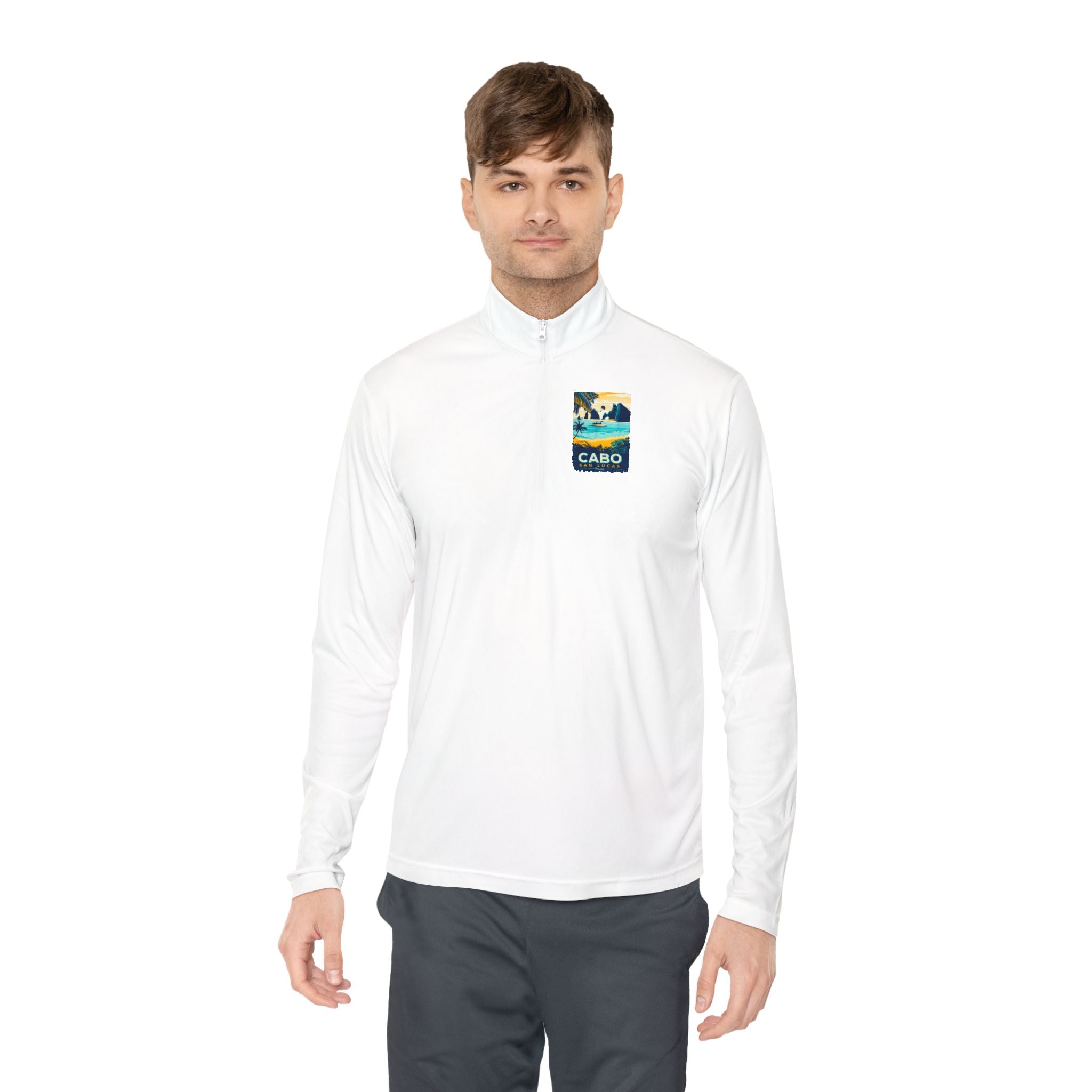 Cabo Paradise Quarter-Zip Pullover — Cabo Arch Graphic
