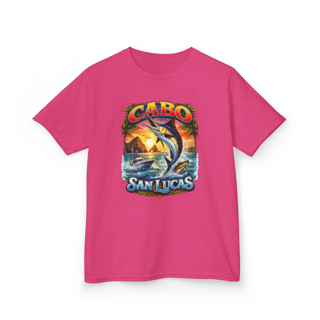 Kids T-Shirt - Cabo San Lucas Marlin Sunset Graphic