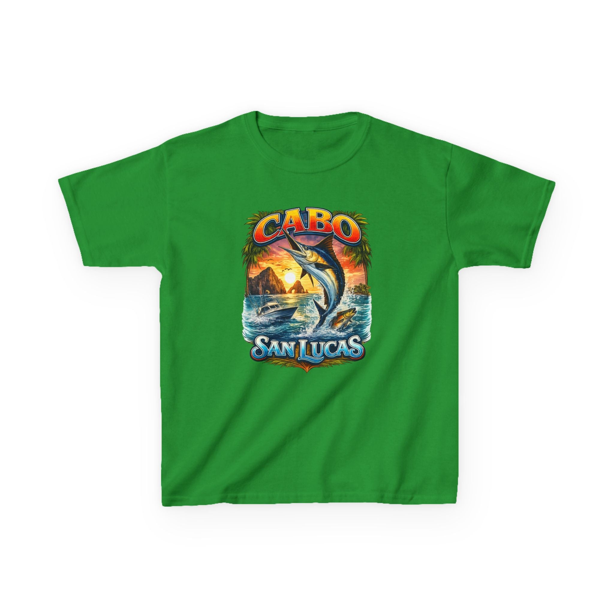 Kids T-Shirt - Cabo San Lucas Marlin Sunset Graphic