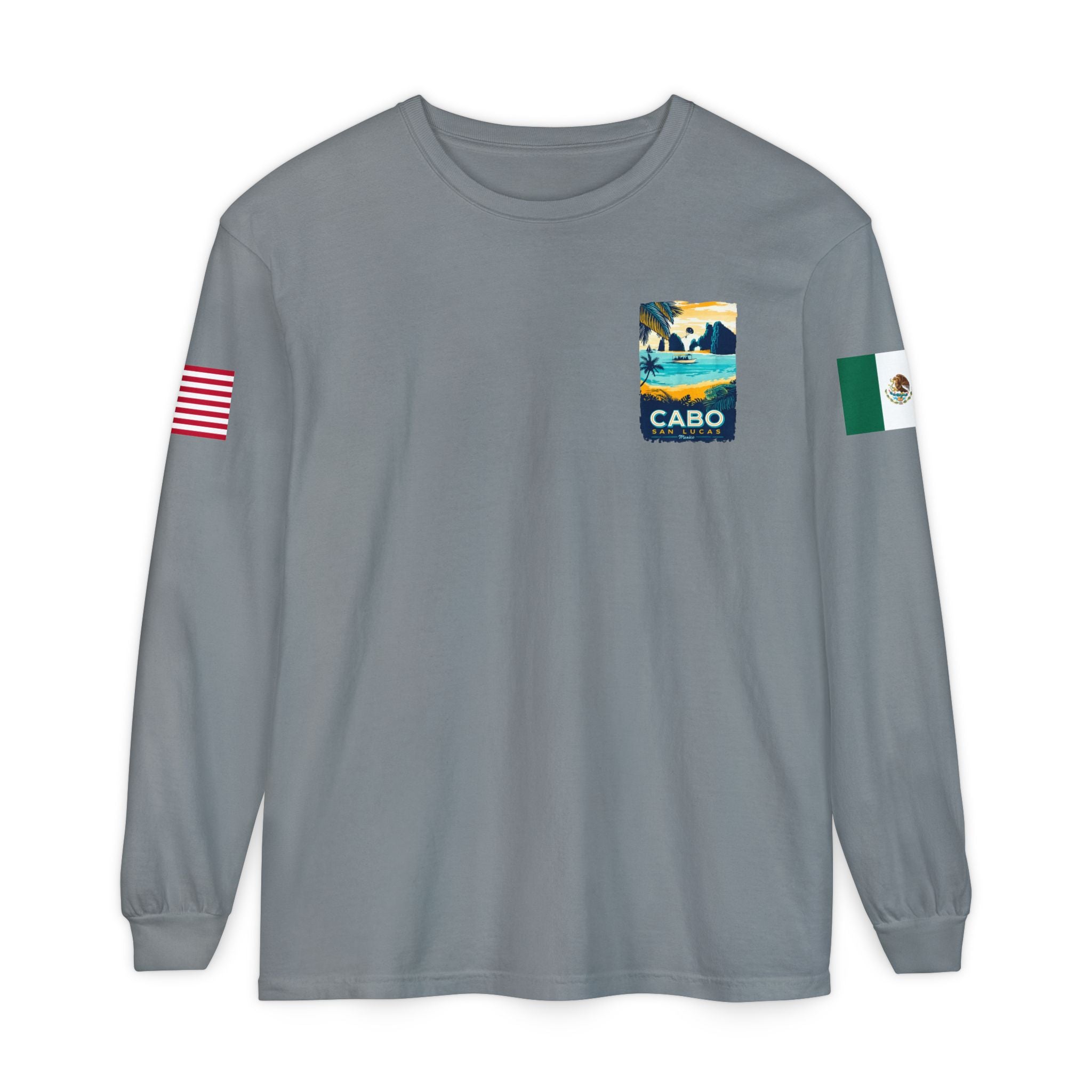 Cabo San Lucas Long Sleeve Tee — Vintage Beach Graphic