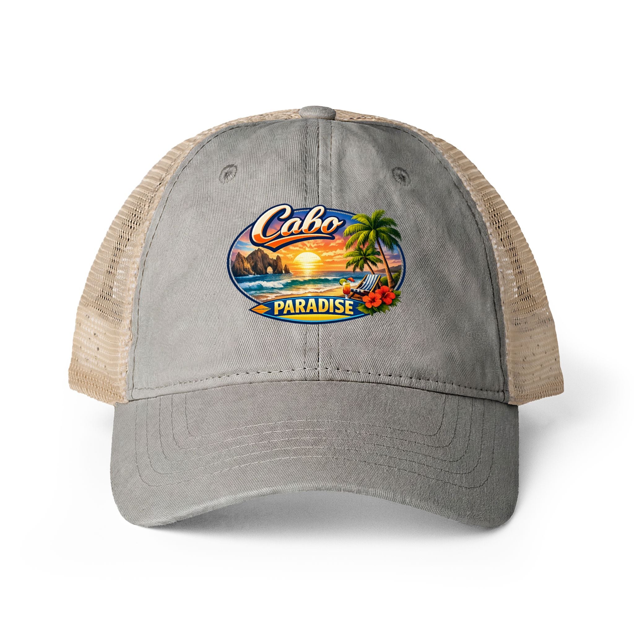 Women's Washed Mesh-Back Cap