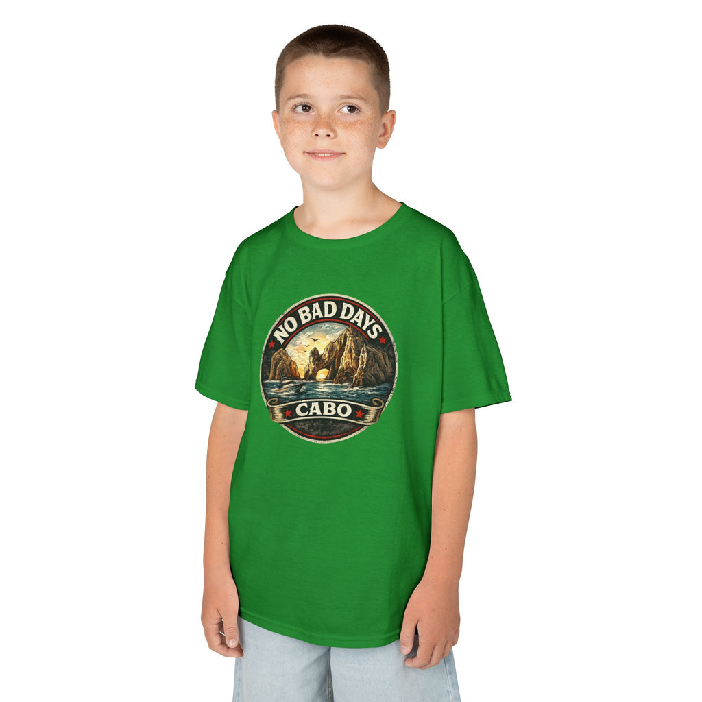 Kids Tee — 'No Bad Days' Cabo Surf Vintage Graphic
