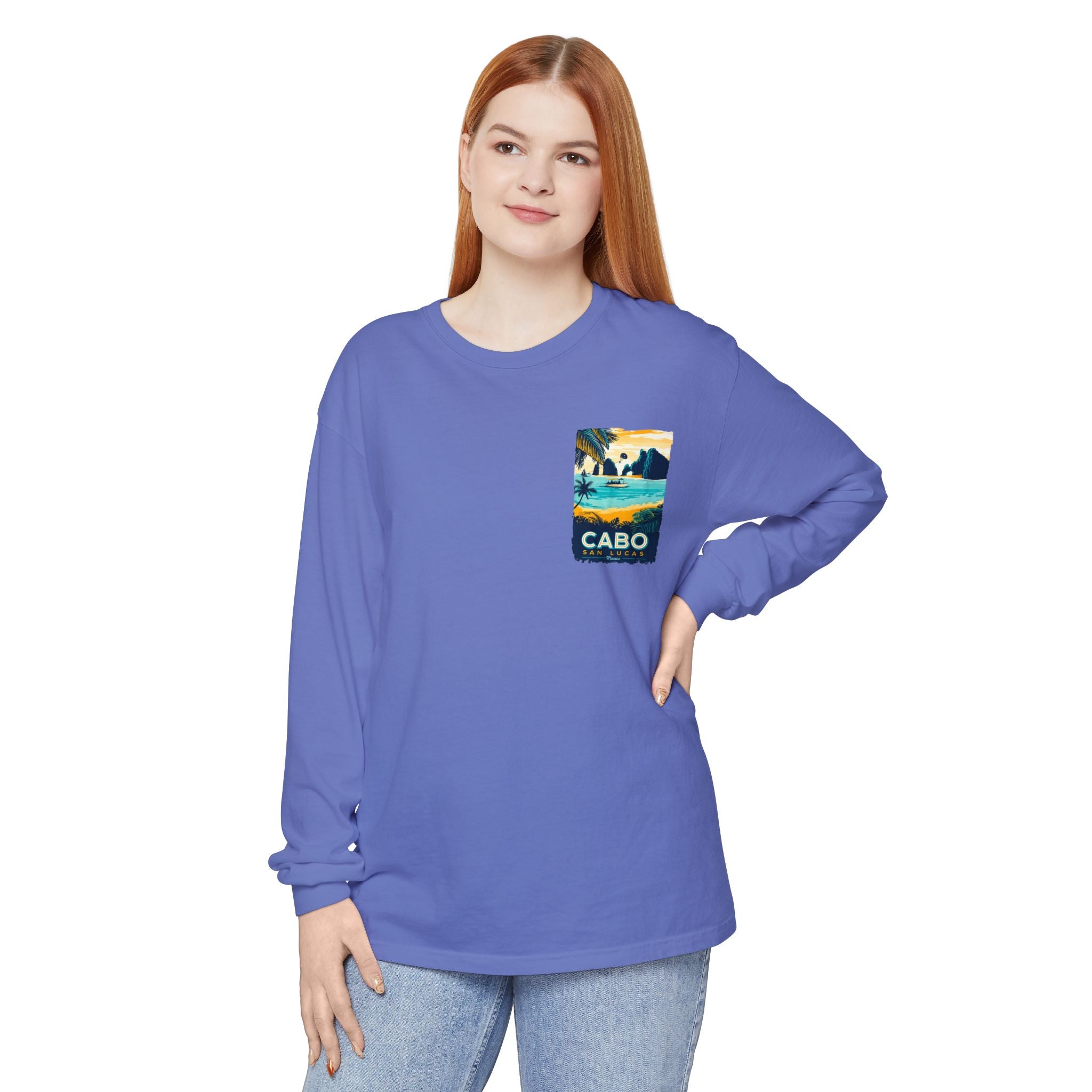 Cabo San Lucas Long Sleeve Tee — Vintage Beach Graphic