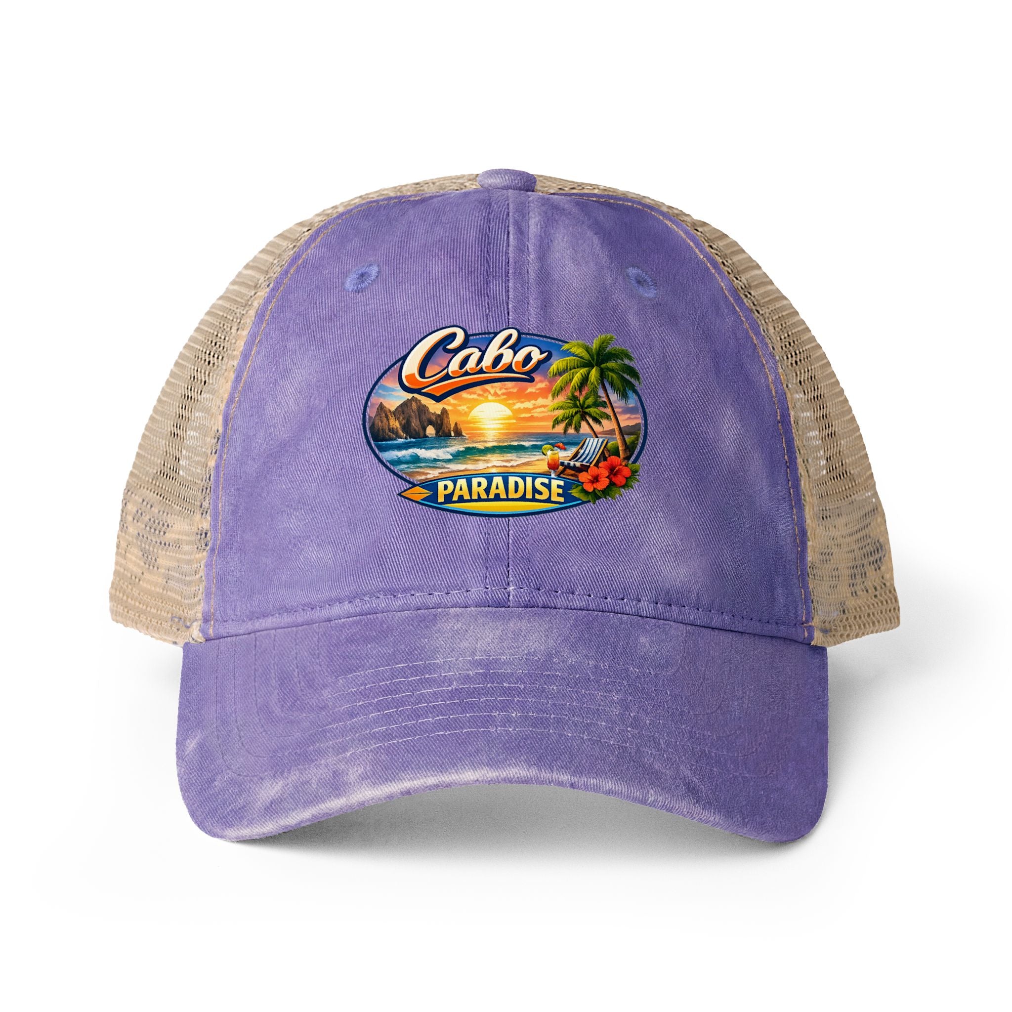 Women's Washed Mesh-Back Cap