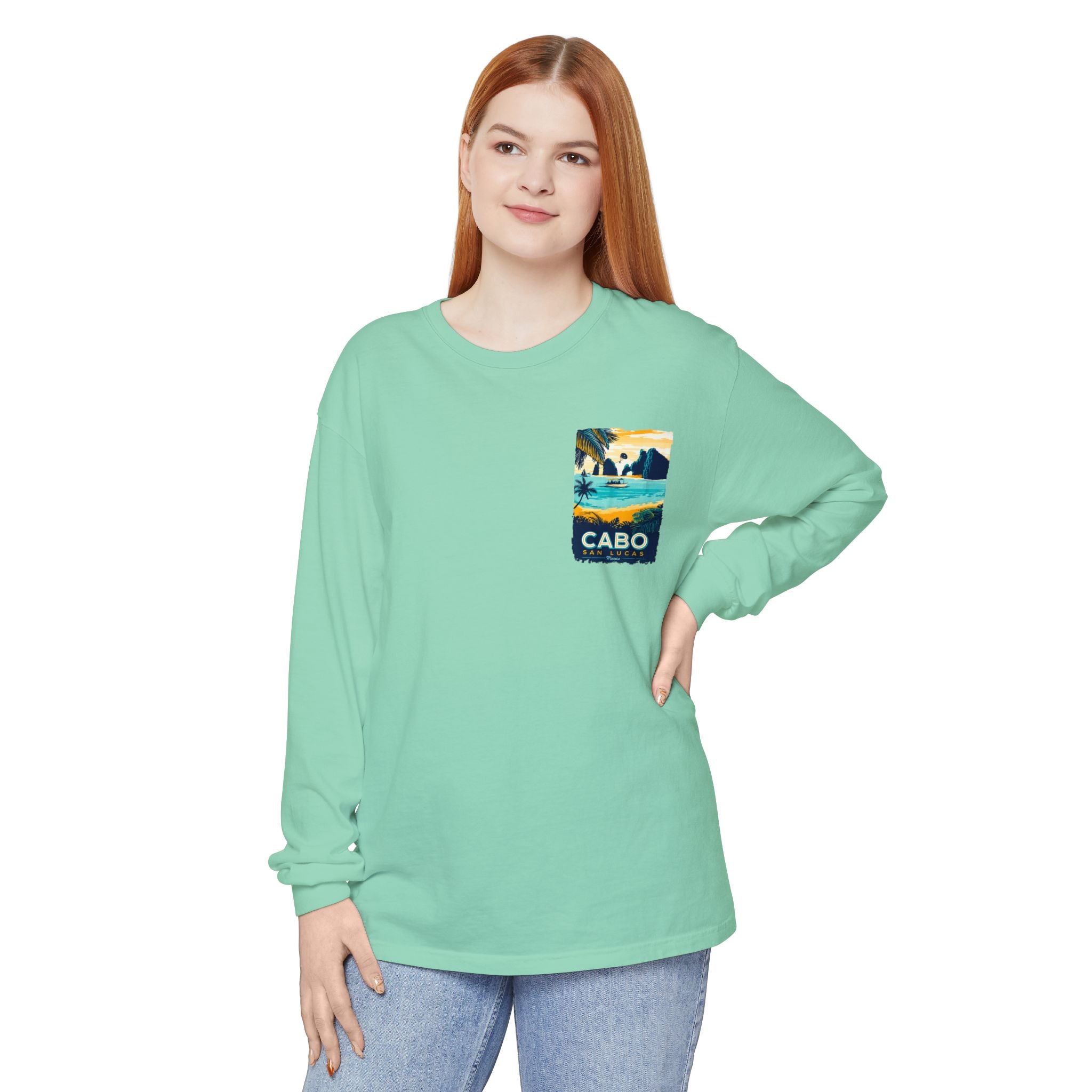 Cabo San Lucas Long Sleeve Tee — Vintage Beach Graphic