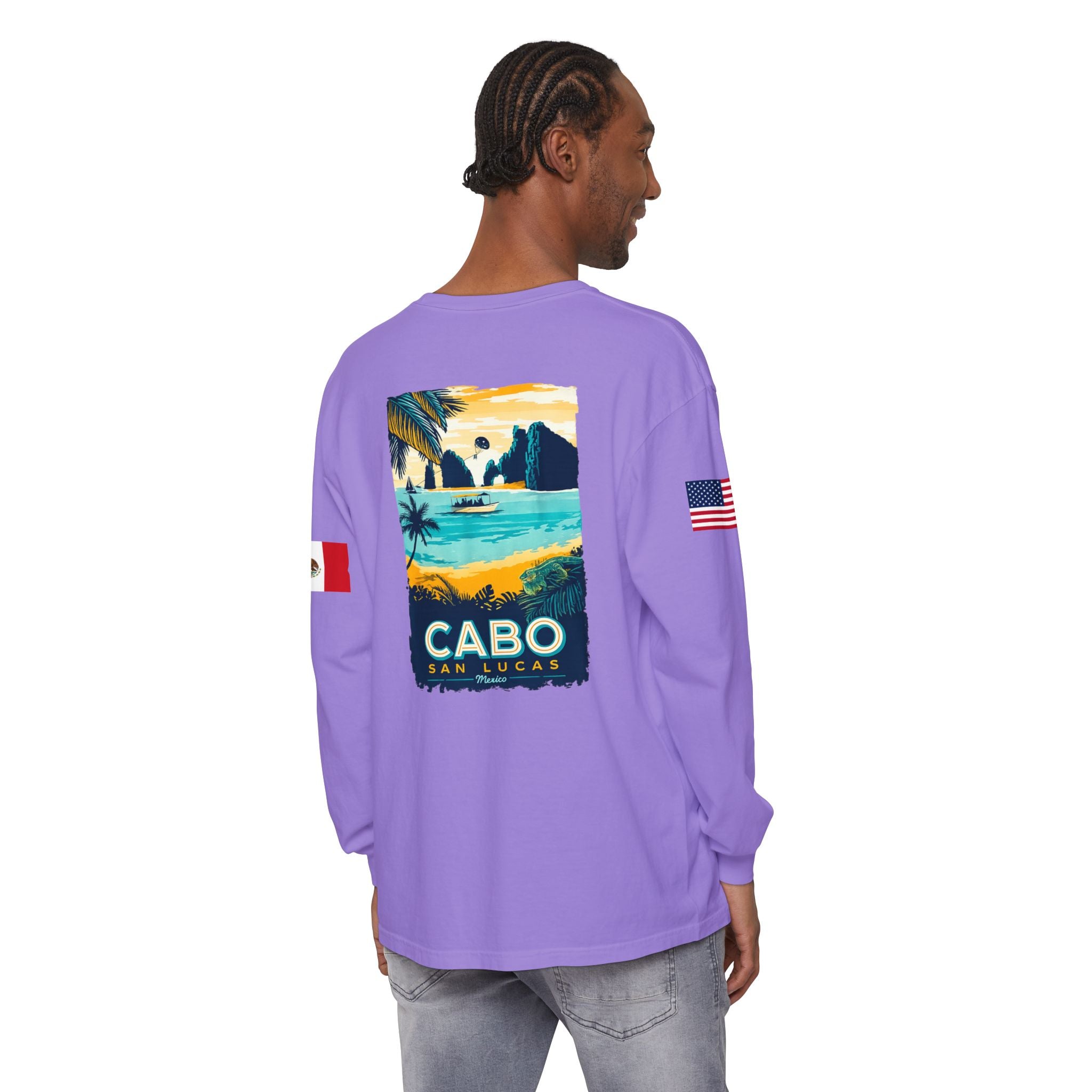 Cabo San Lucas Long Sleeve Tee — Vintage Beach Graphic
