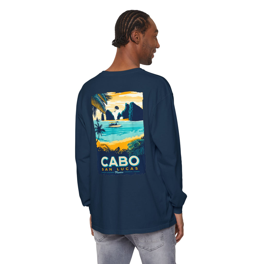 Cabo San Lucas Long Sleeve Tee — Vintage Beach Graphic