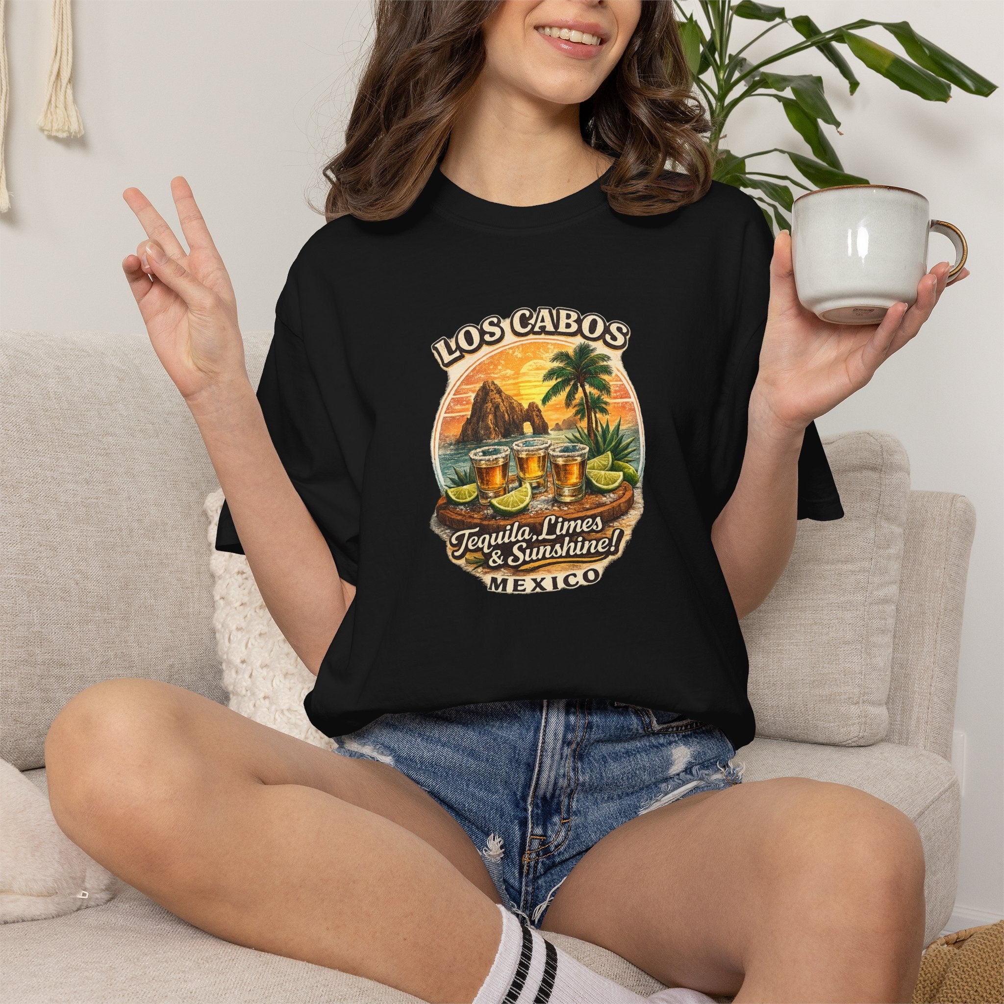 Los Cabos Tequila & Limes T-Shirt — Mexico Beach Vacation Tee