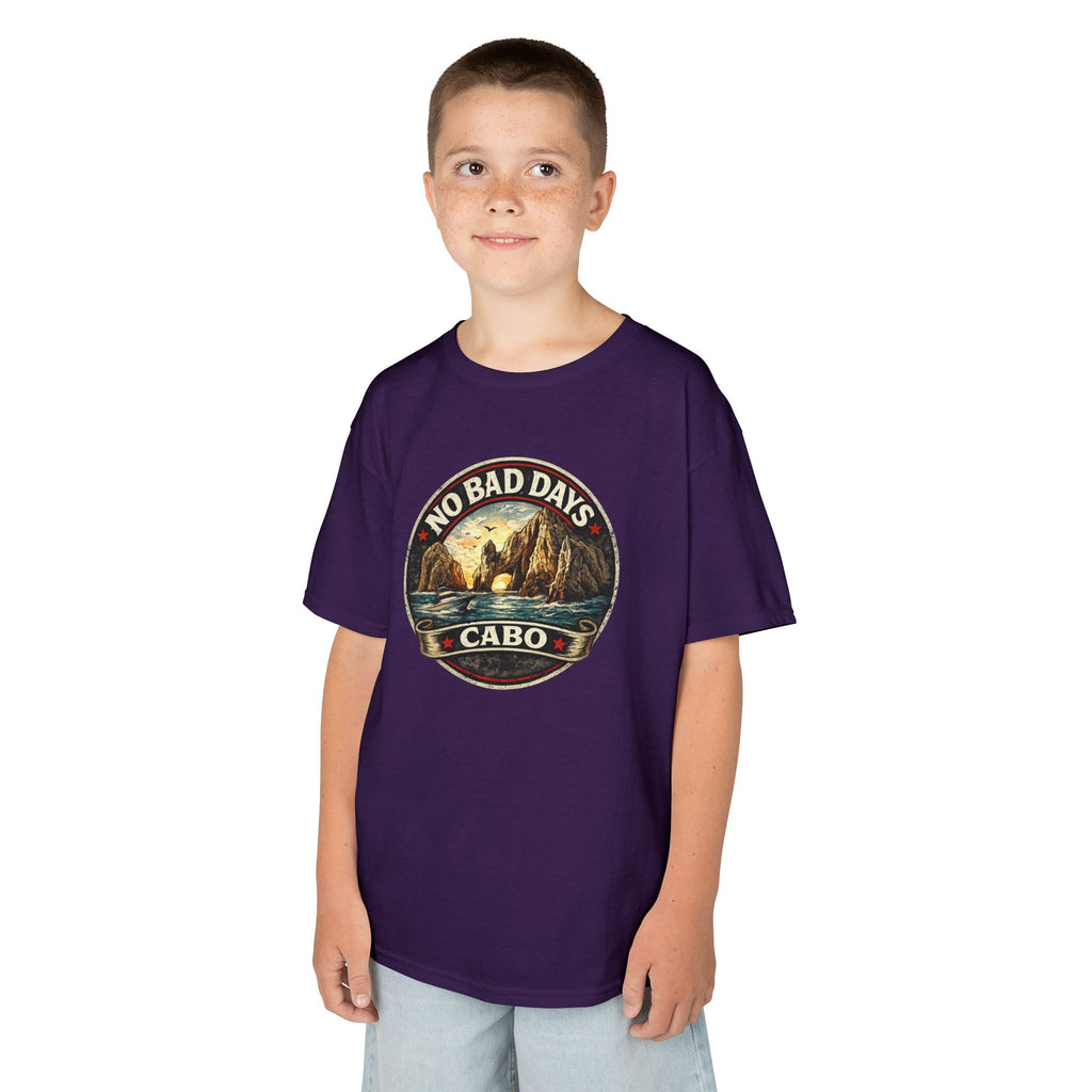 Kids Tee — 'No Bad Days' Cabo Surf Vintage Graphic