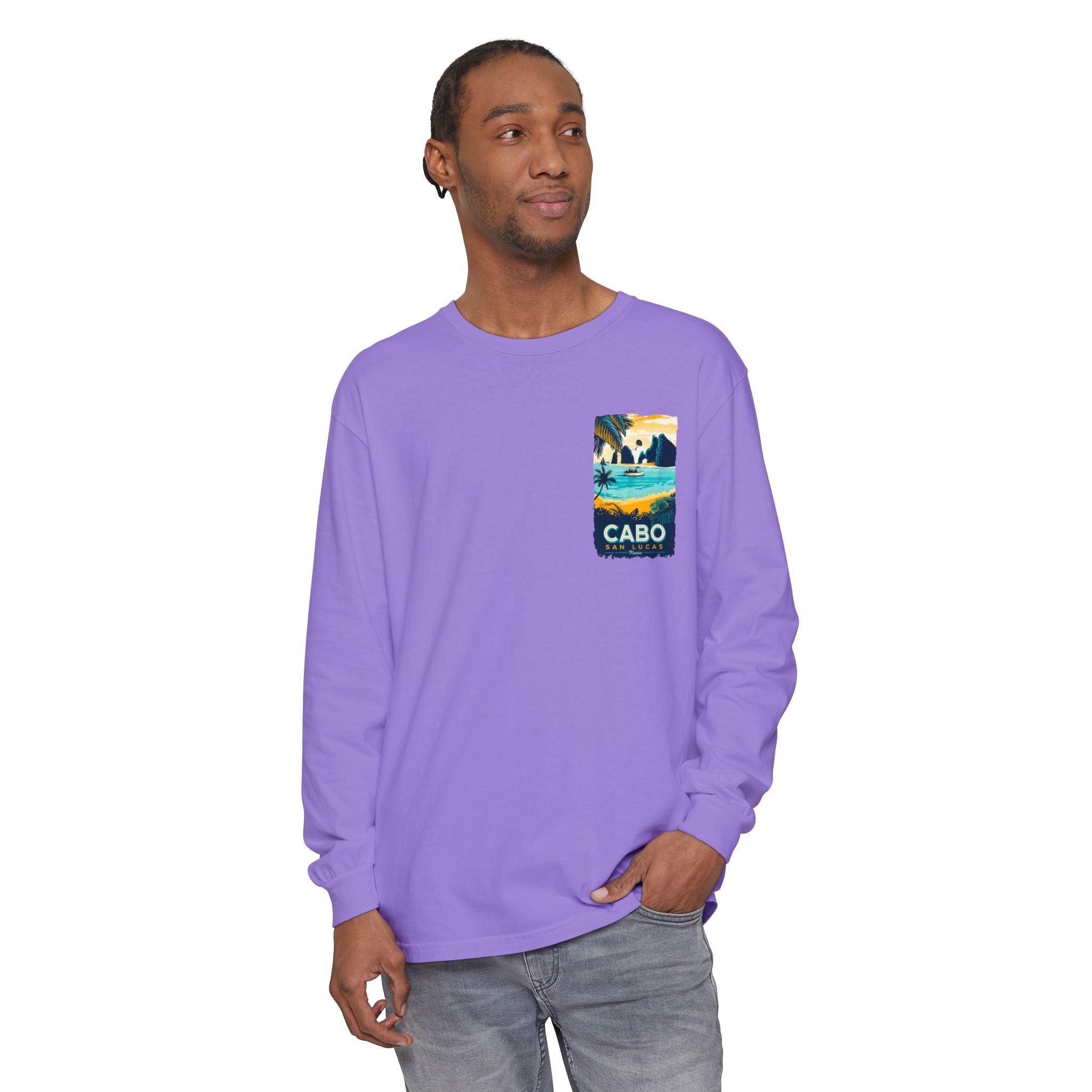 Cabo San Lucas Long Sleeve Tee — Vintage Beach Graphic