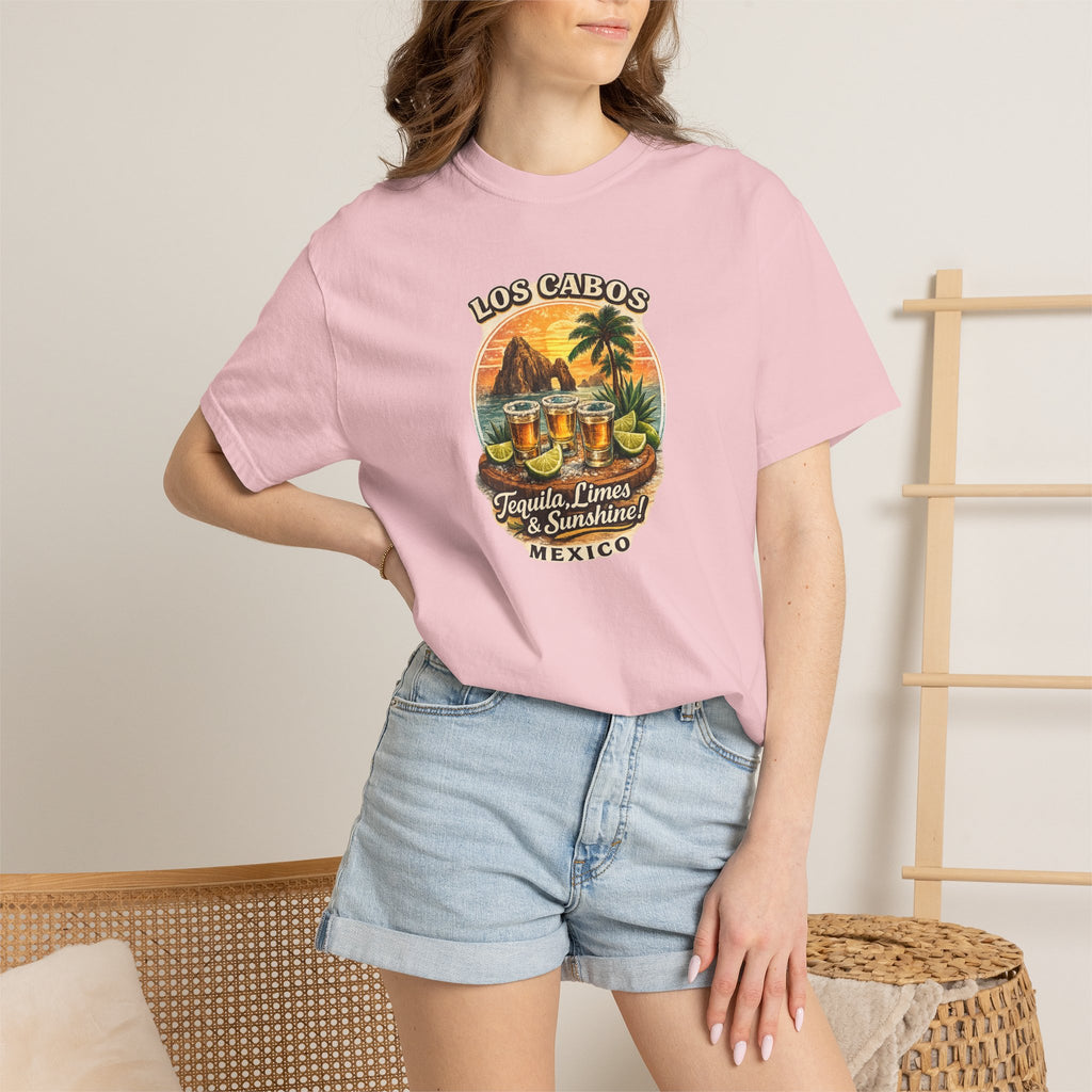 Los Cabos Tequila & Limes T-Shirt — Mexico Beach Vacation Tee