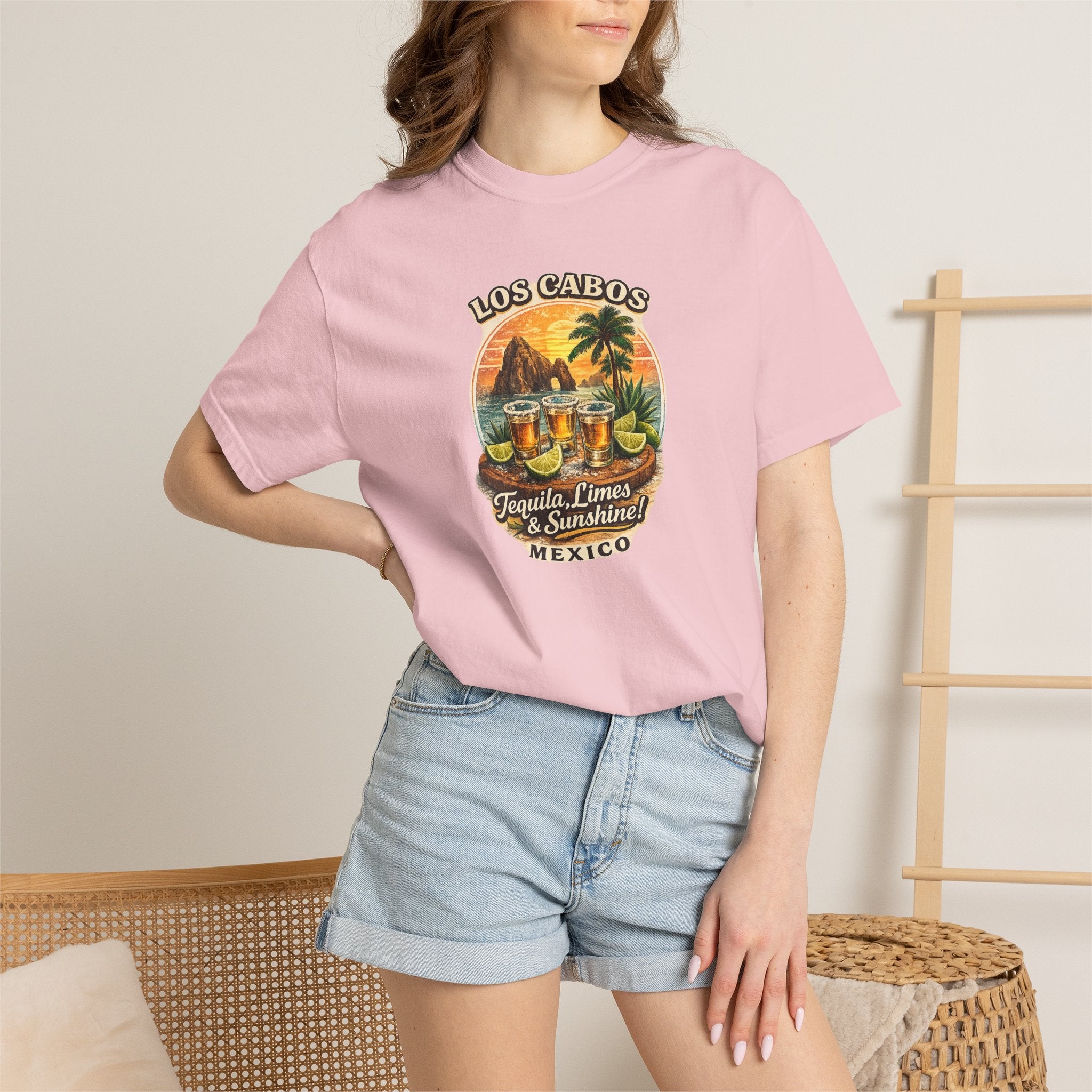 Los Cabos Tequila & Limes T-Shirt — Mexico Beach Vacation Tee