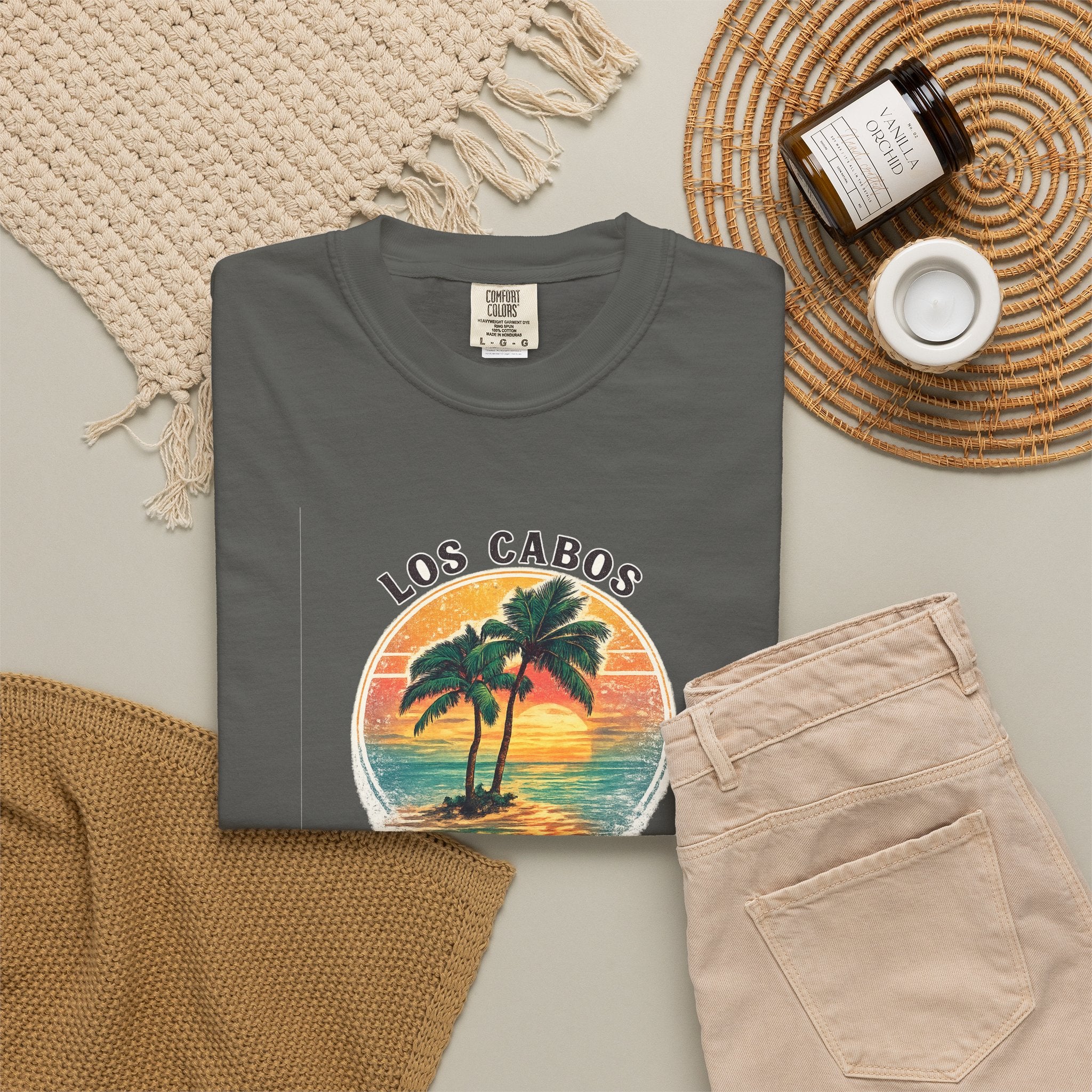 Los Cabos Palms T-Shirt — Tropical Beach Palm Graphic Tee
