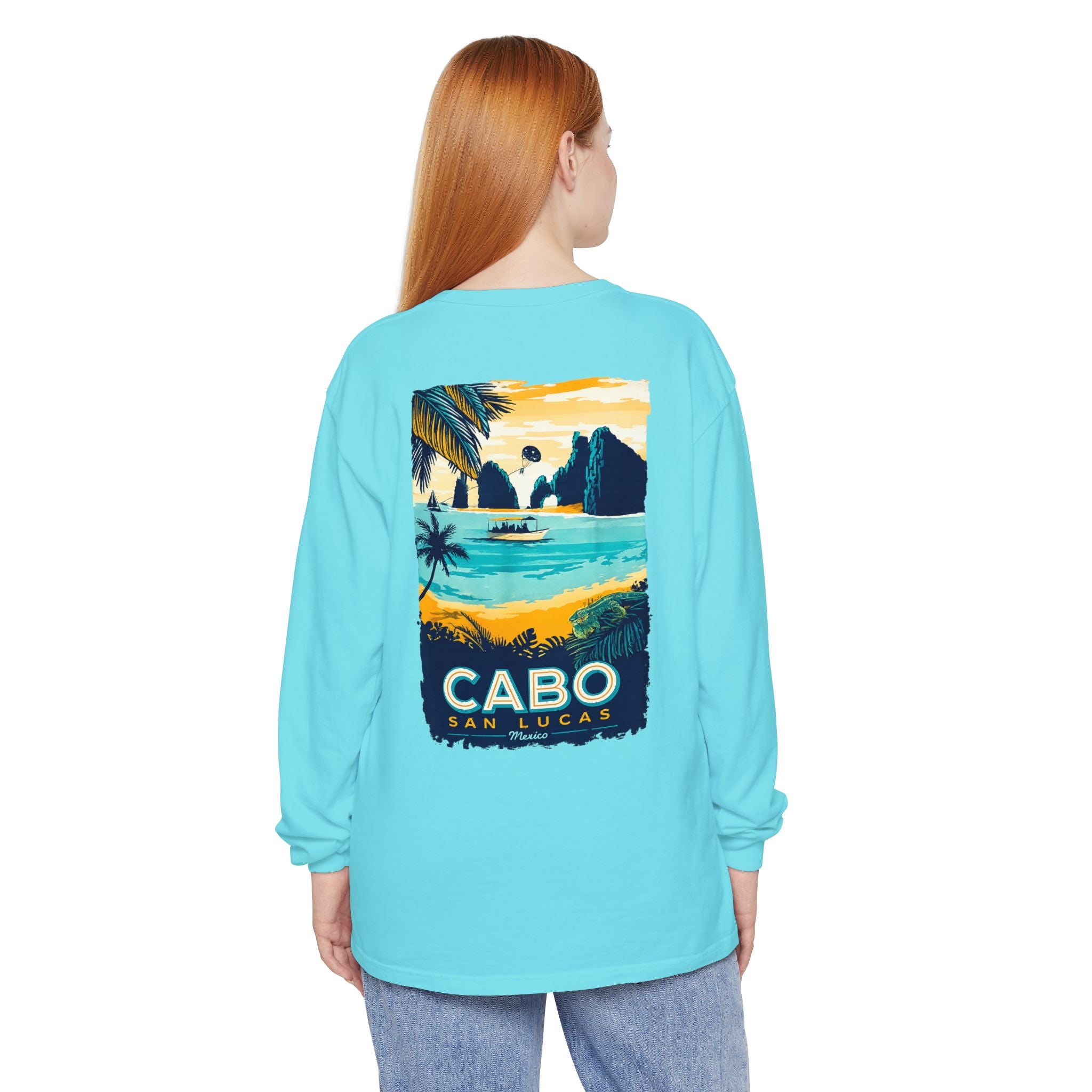 Cabo San Lucas Long Sleeve Tee — Vintage Beach Graphic