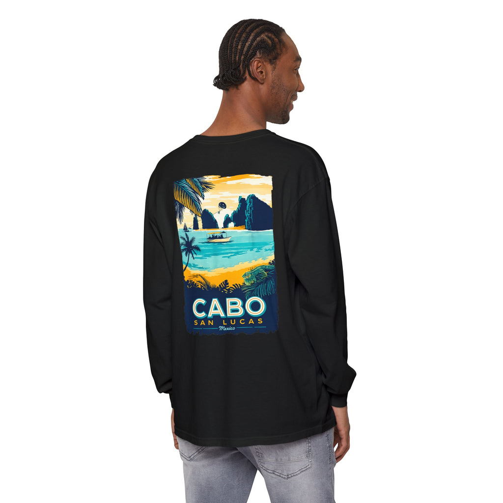Cabo San Lucas Long Sleeve Tee — Vintage Beach Graphic