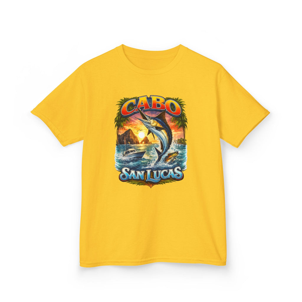 Kids T-Shirt - Cabo San Lucas Marlin Sunset Graphic