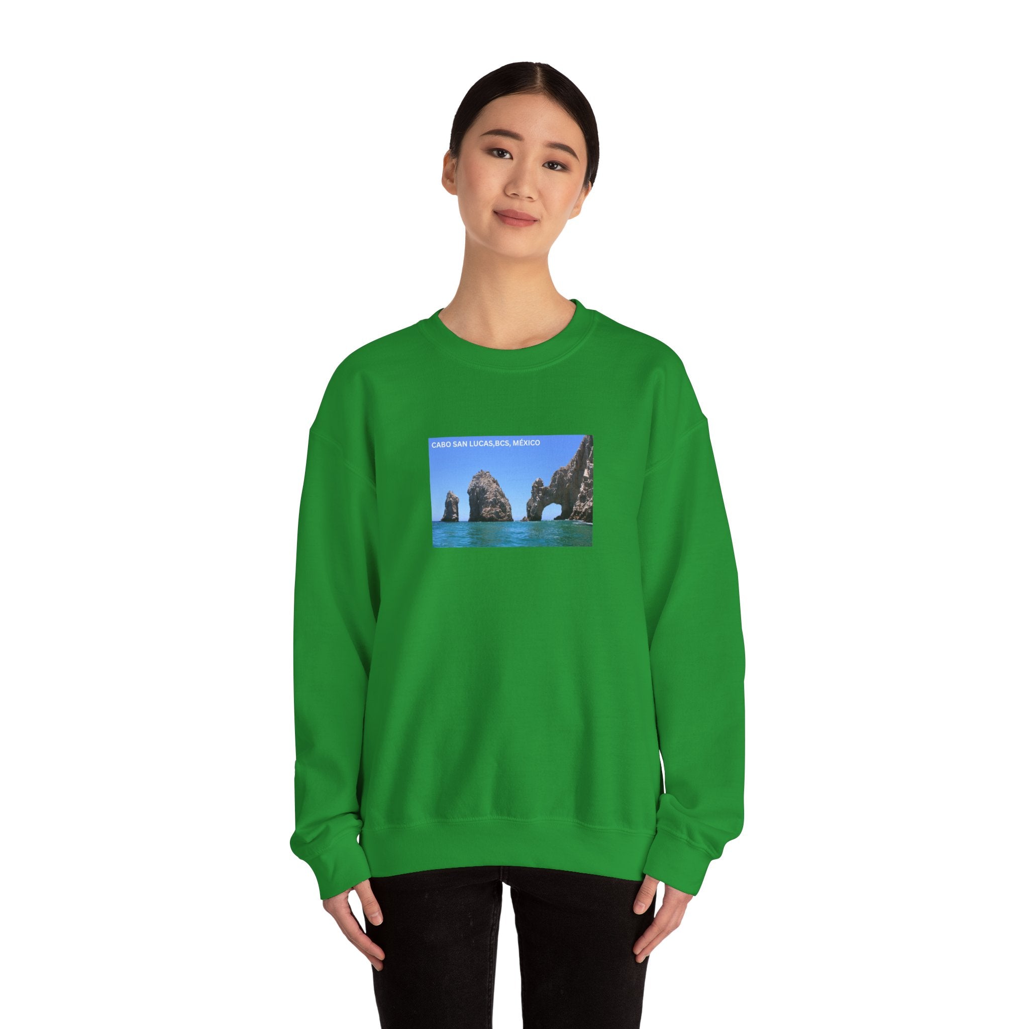 Cabo San Lucas Arch Crewneck Sweatshirt — Mexican Beach Photo Pullover