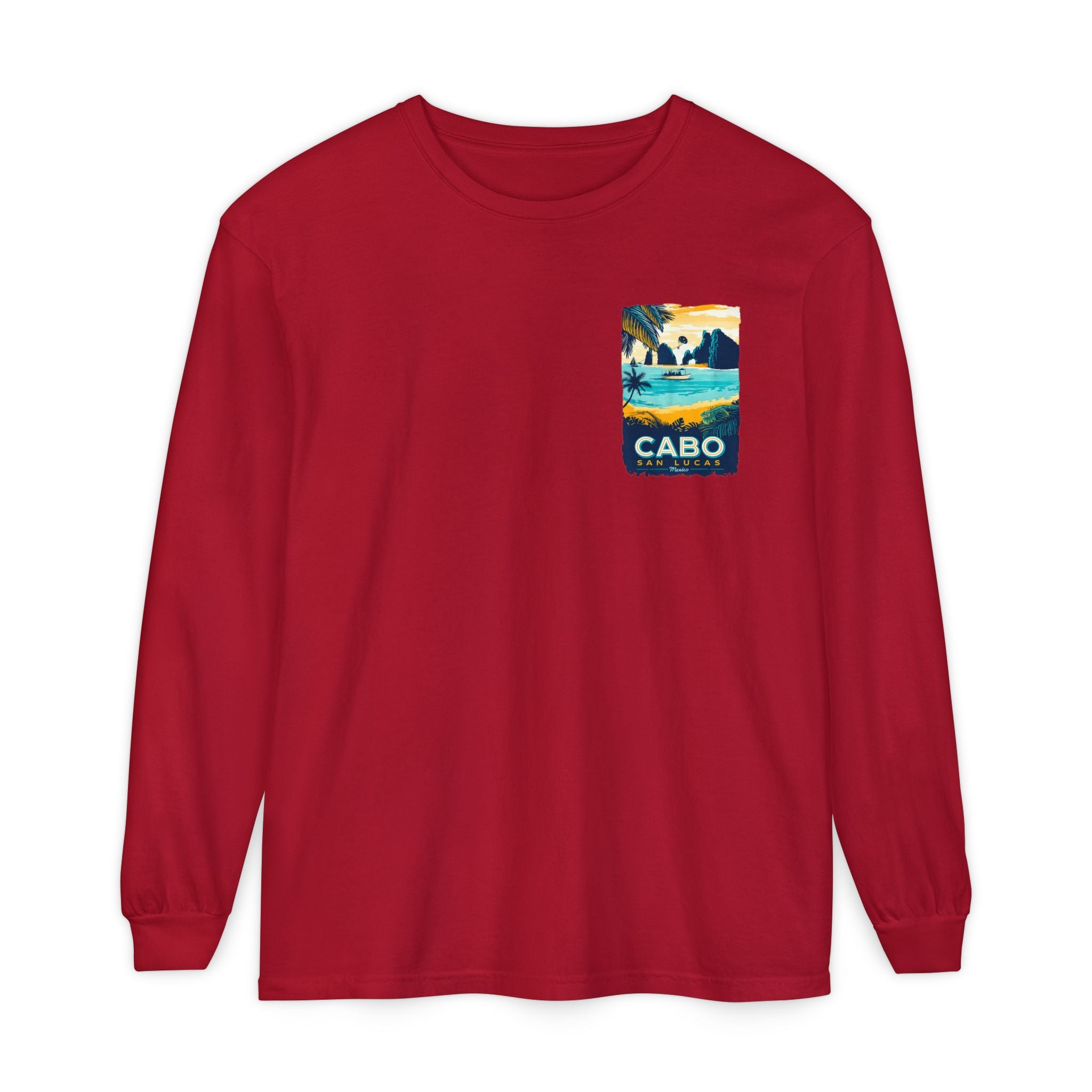 Cabo San Lucas Long Sleeve Tee — Vintage Beach Graphic