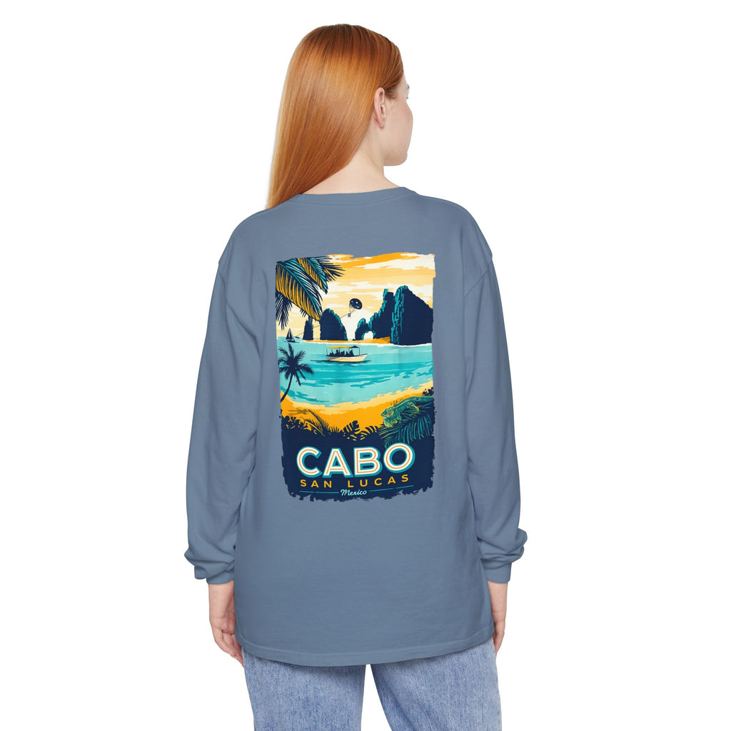 Cabo San Lucas Long Sleeve Tee — Vintage Beach Graphic