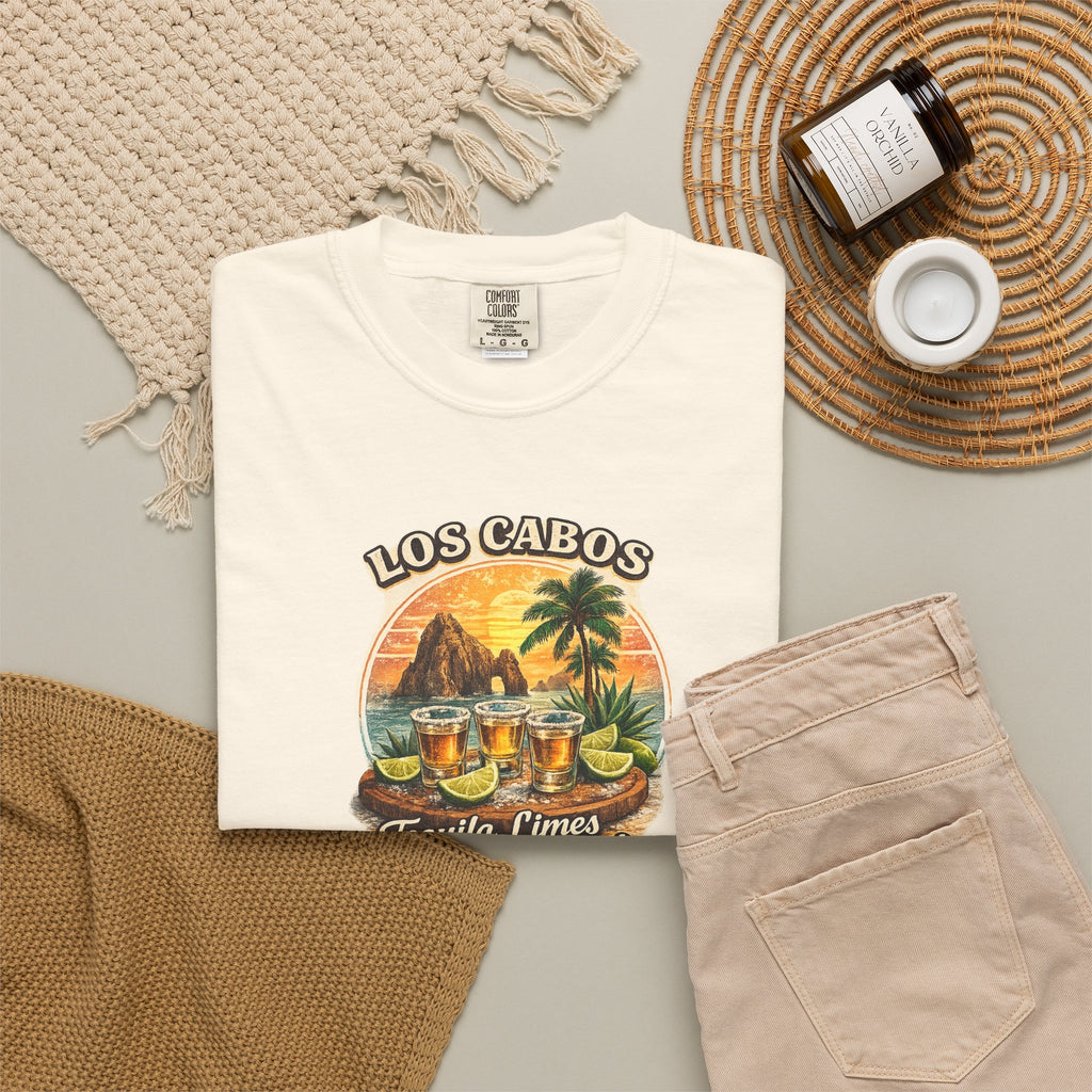 Los Cabos Tequila & Limes T-Shirt — Mexico Beach Vacation Tee