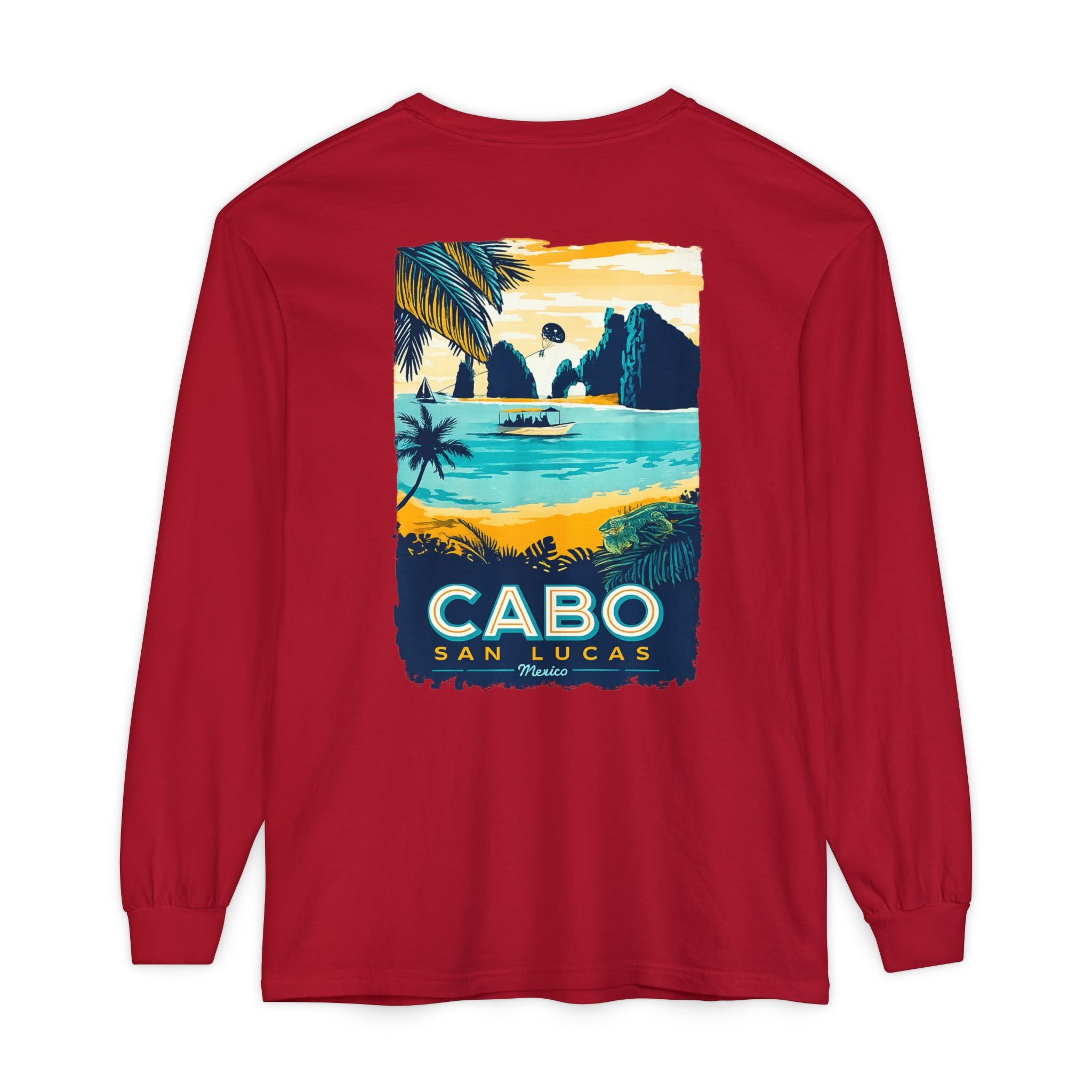Cabo San Lucas Long Sleeve Tee — Vintage Beach Graphic